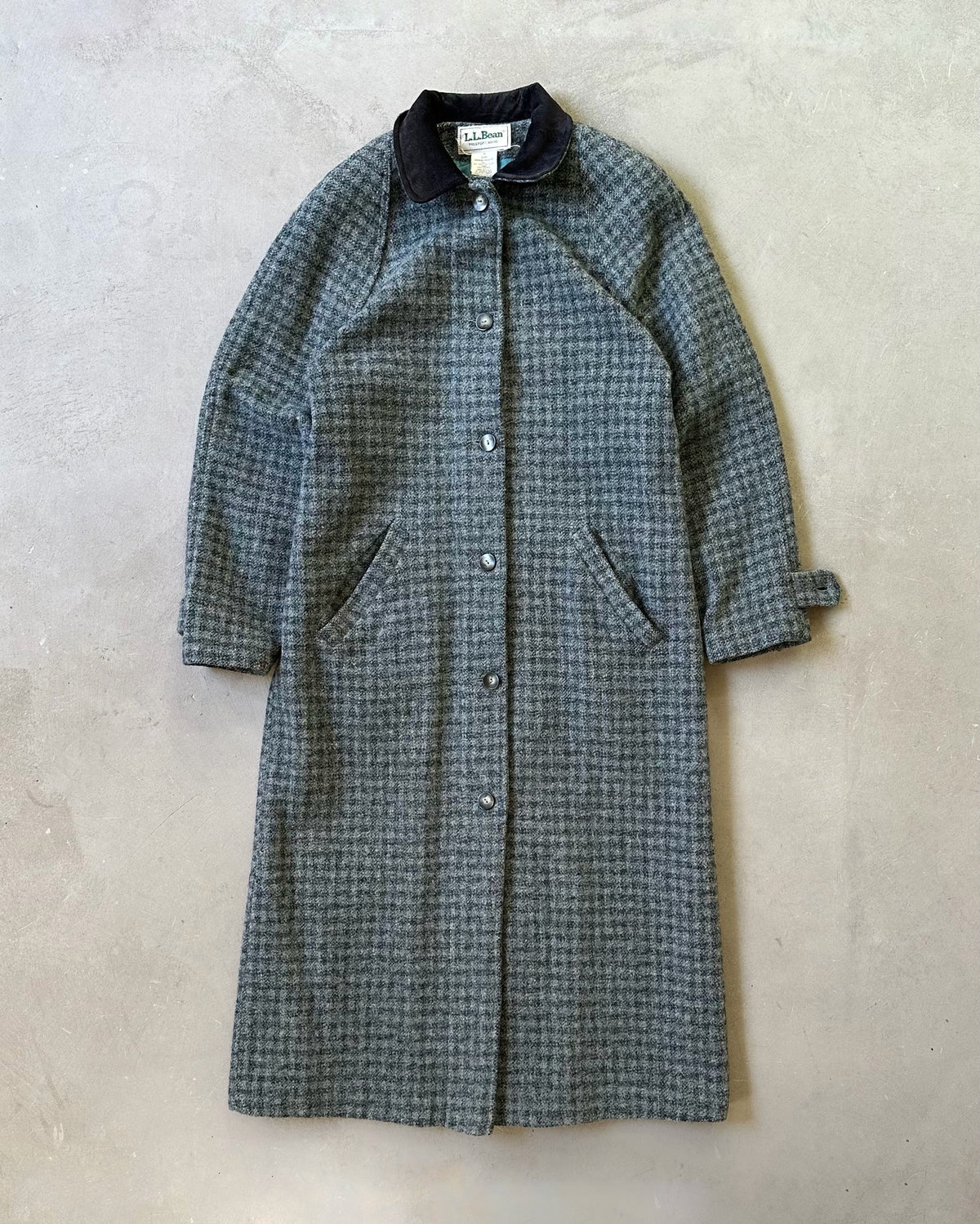 1980s - Blue/Grey L.L.Bean Long Coat - (W)M