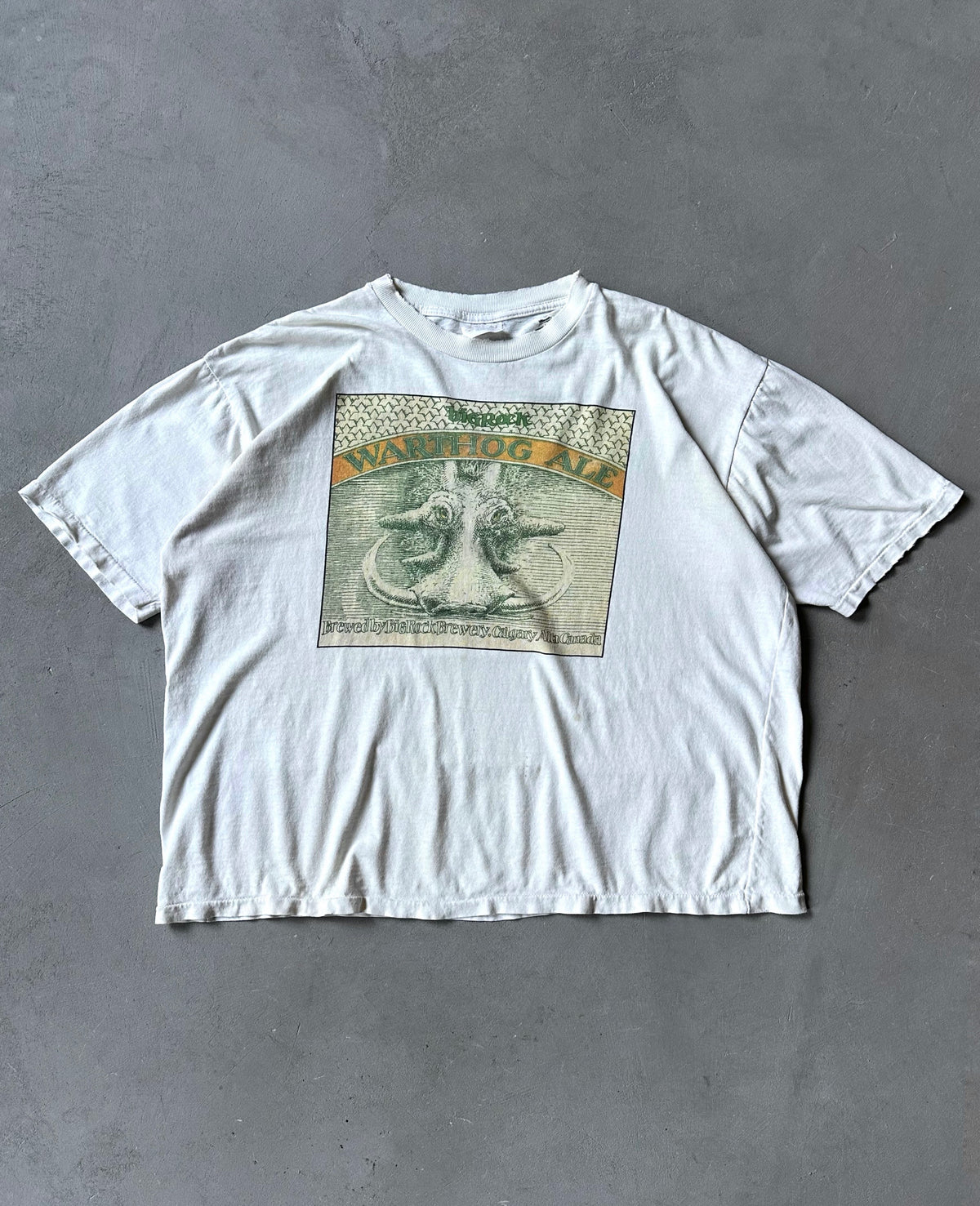1990s - Trashed Warthog Ale T-Shirt - XL