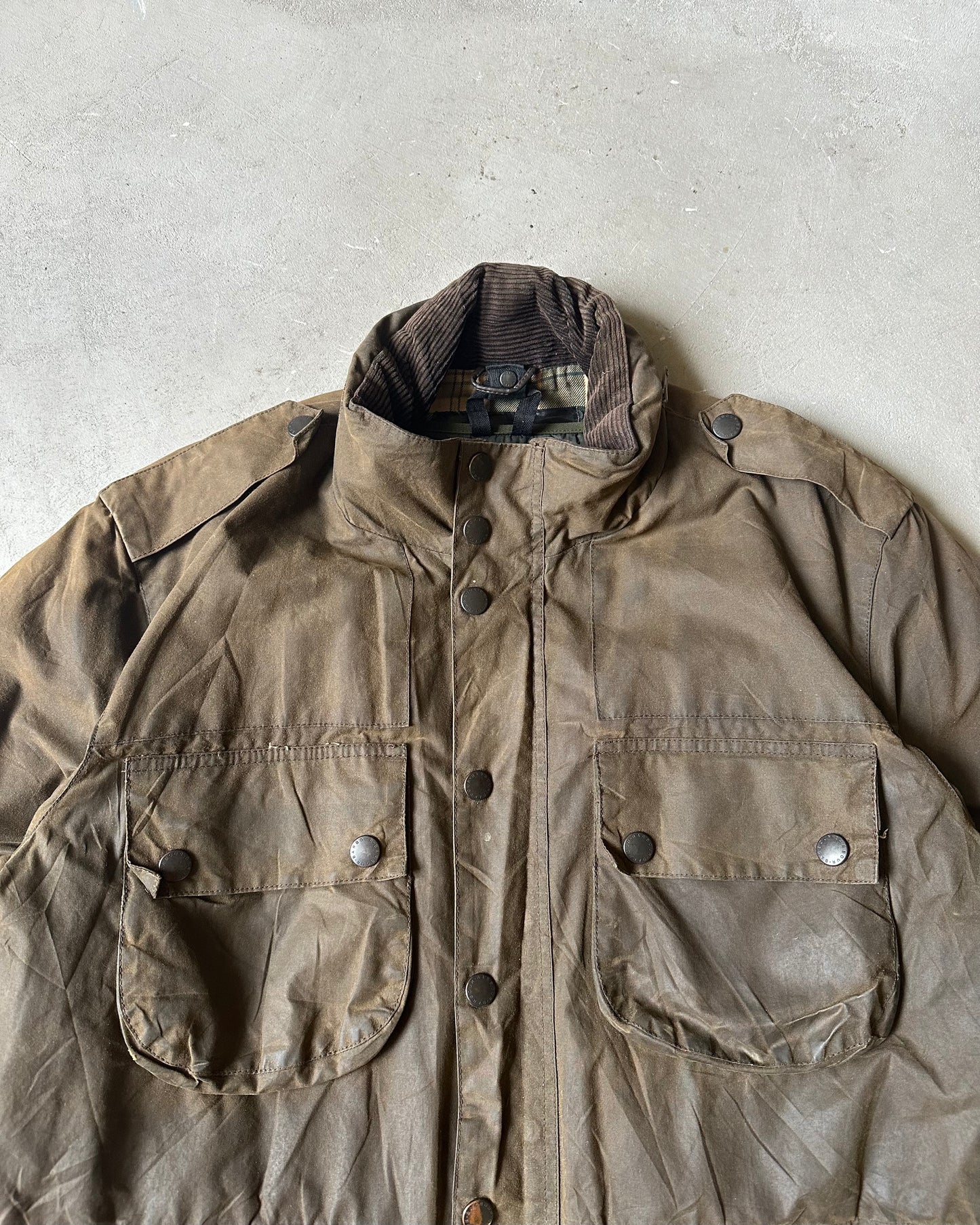 2000s - Green Barbour Quilted Barnard Field Jacket - XL/XXL