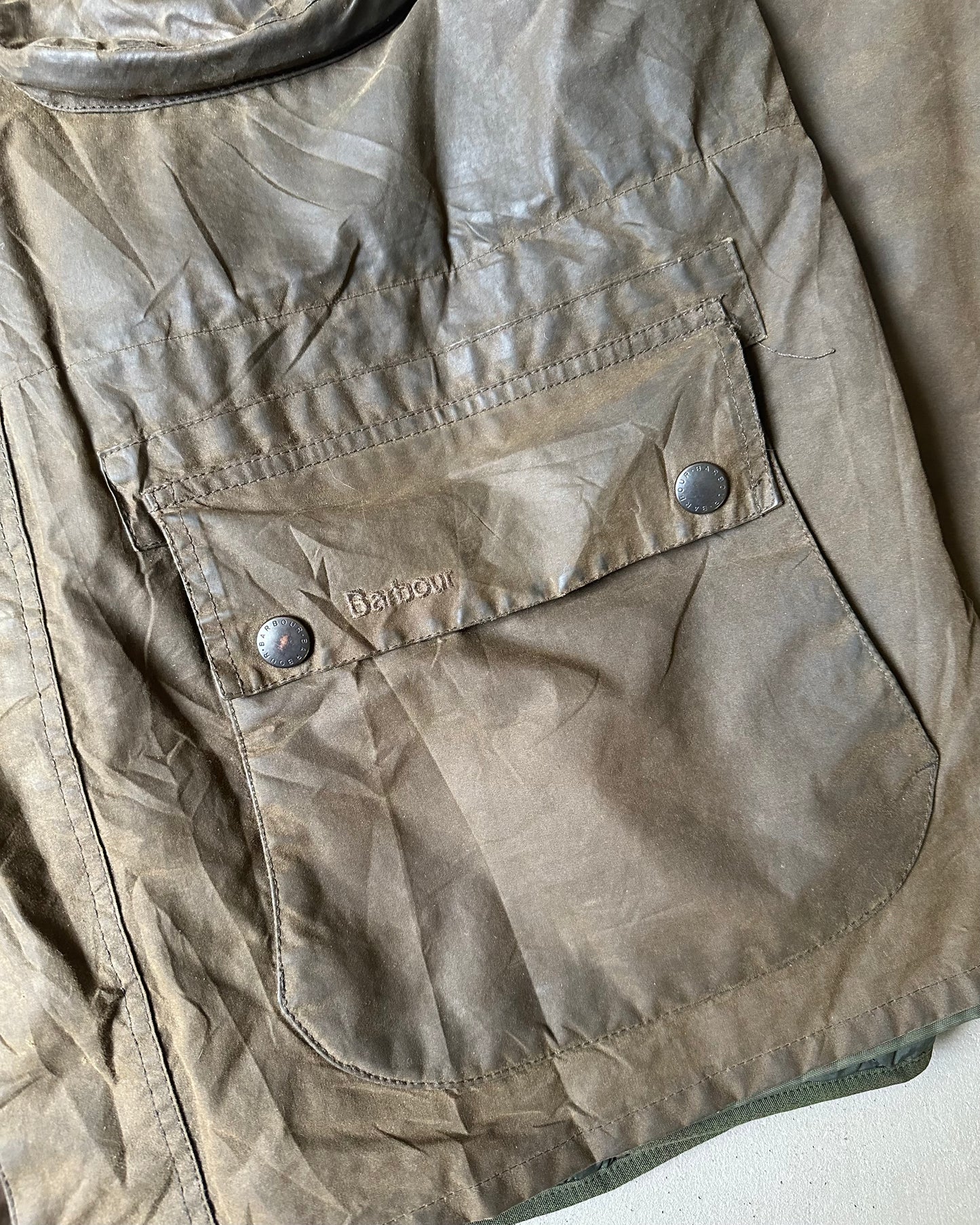 2000s - Green Barbour Quilted Barnard Field Jacket - XL/XXL