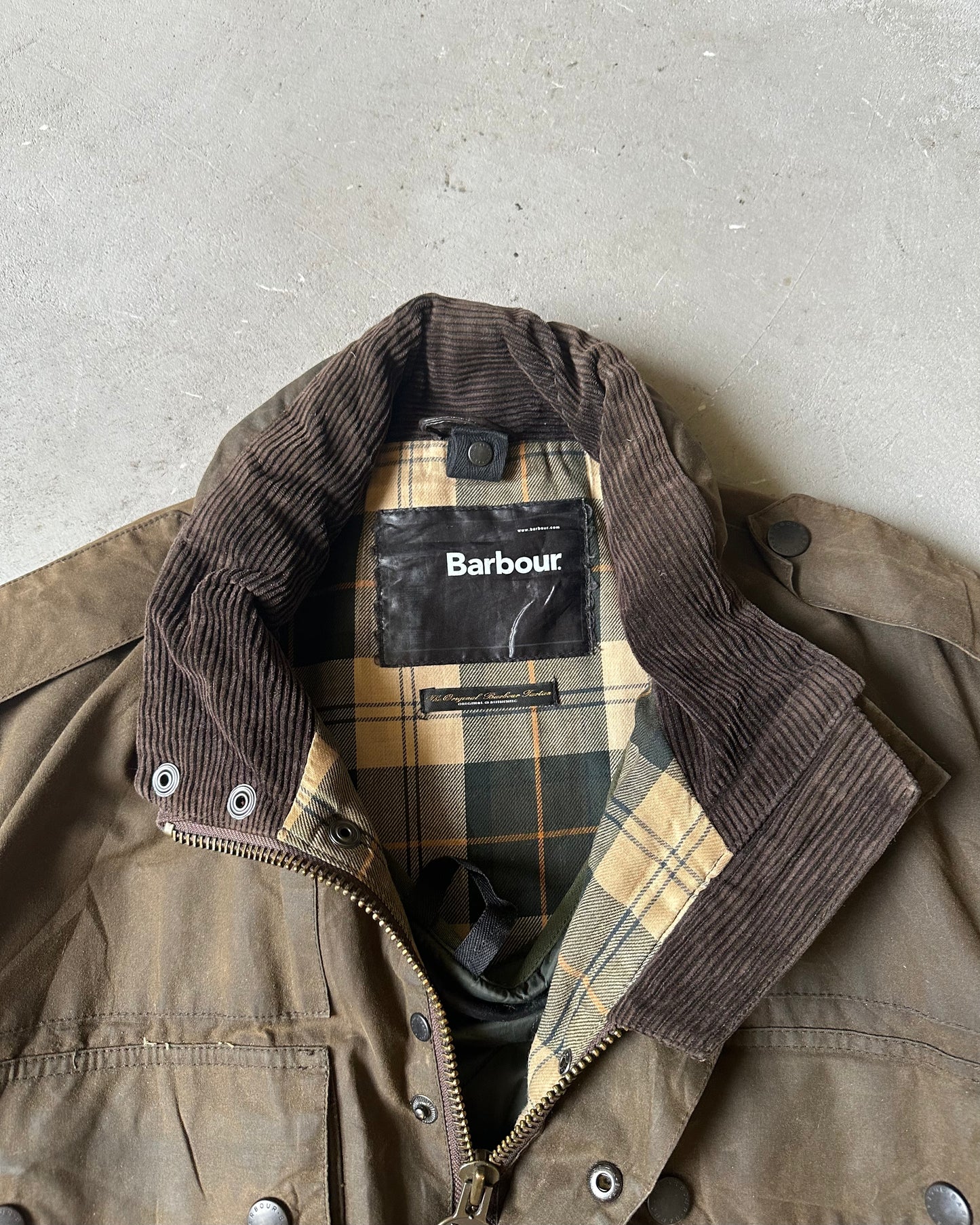 2000s - Green Barbour Quilted Barnard Field Jacket - XL/XXL
