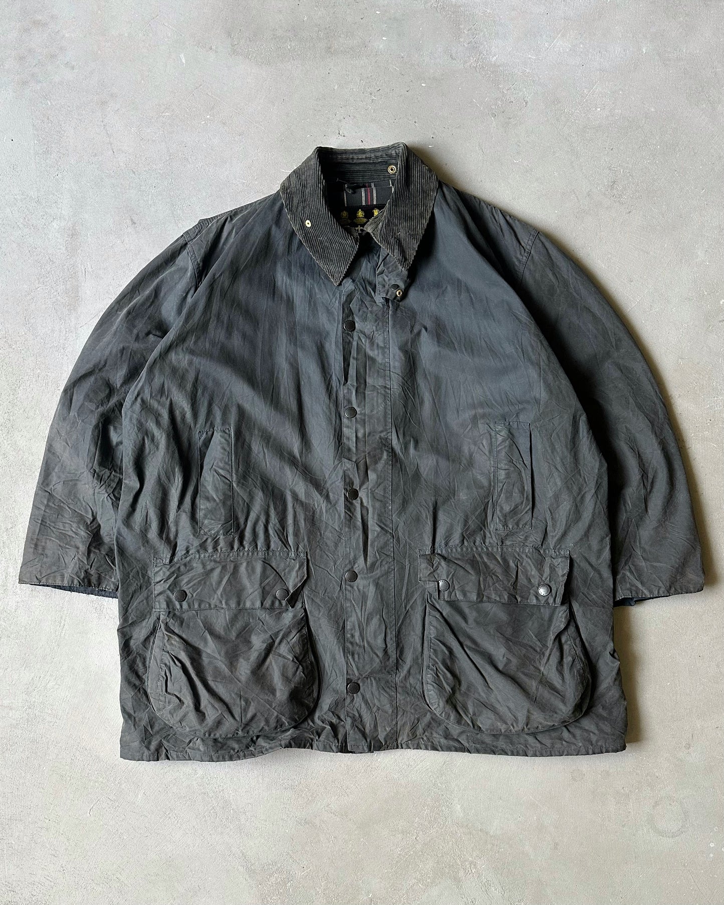 1990s - Dark Navy Barbour Border Jacket - 52