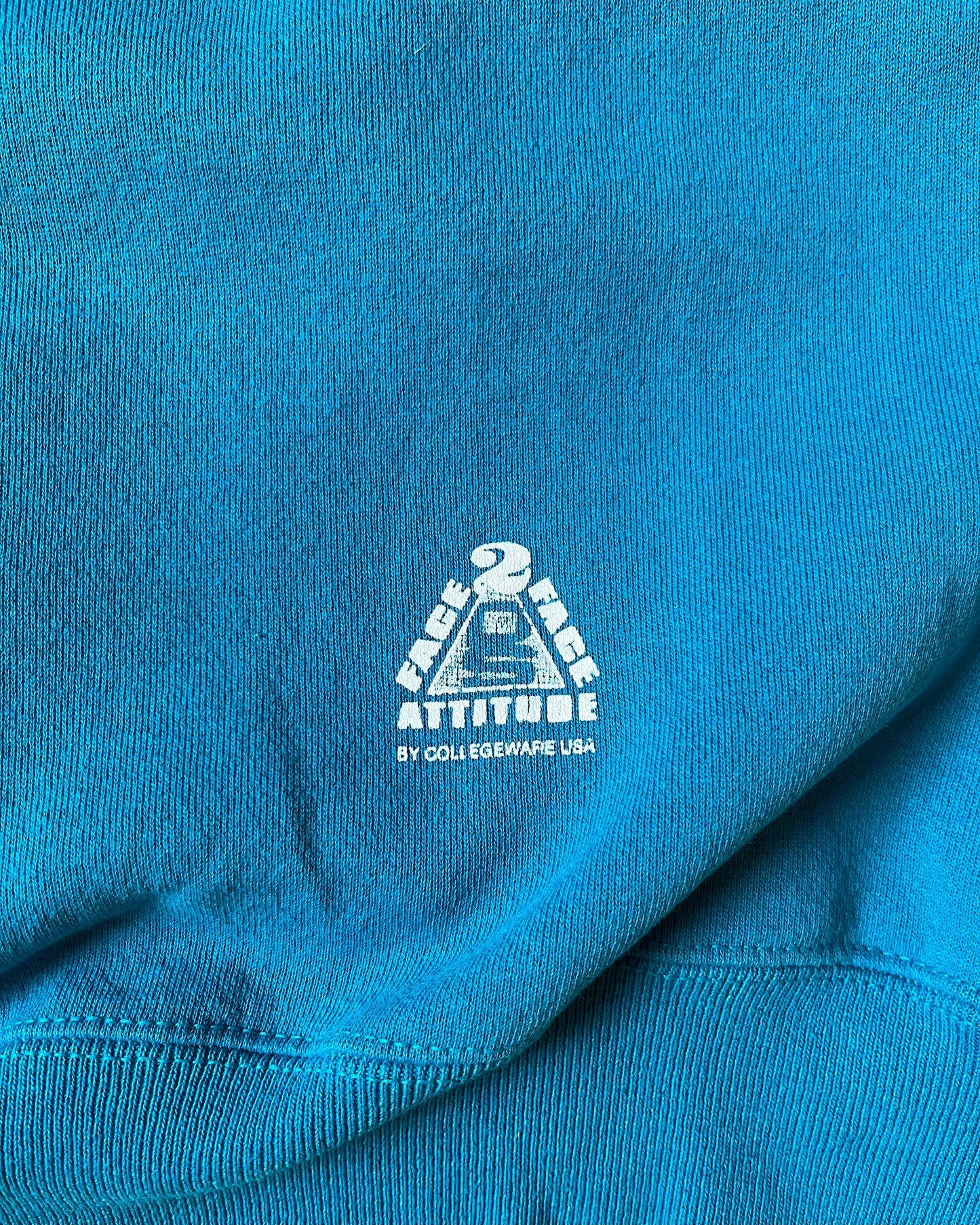 Années 90 - Sweat col rond "Teal Girls Rule" - T. M