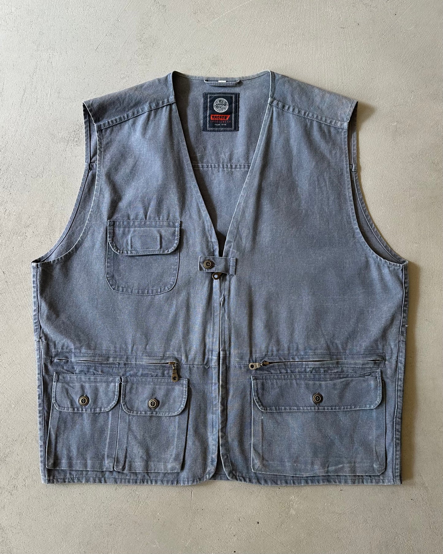 2000s - Blue Master Hunting Vest - L