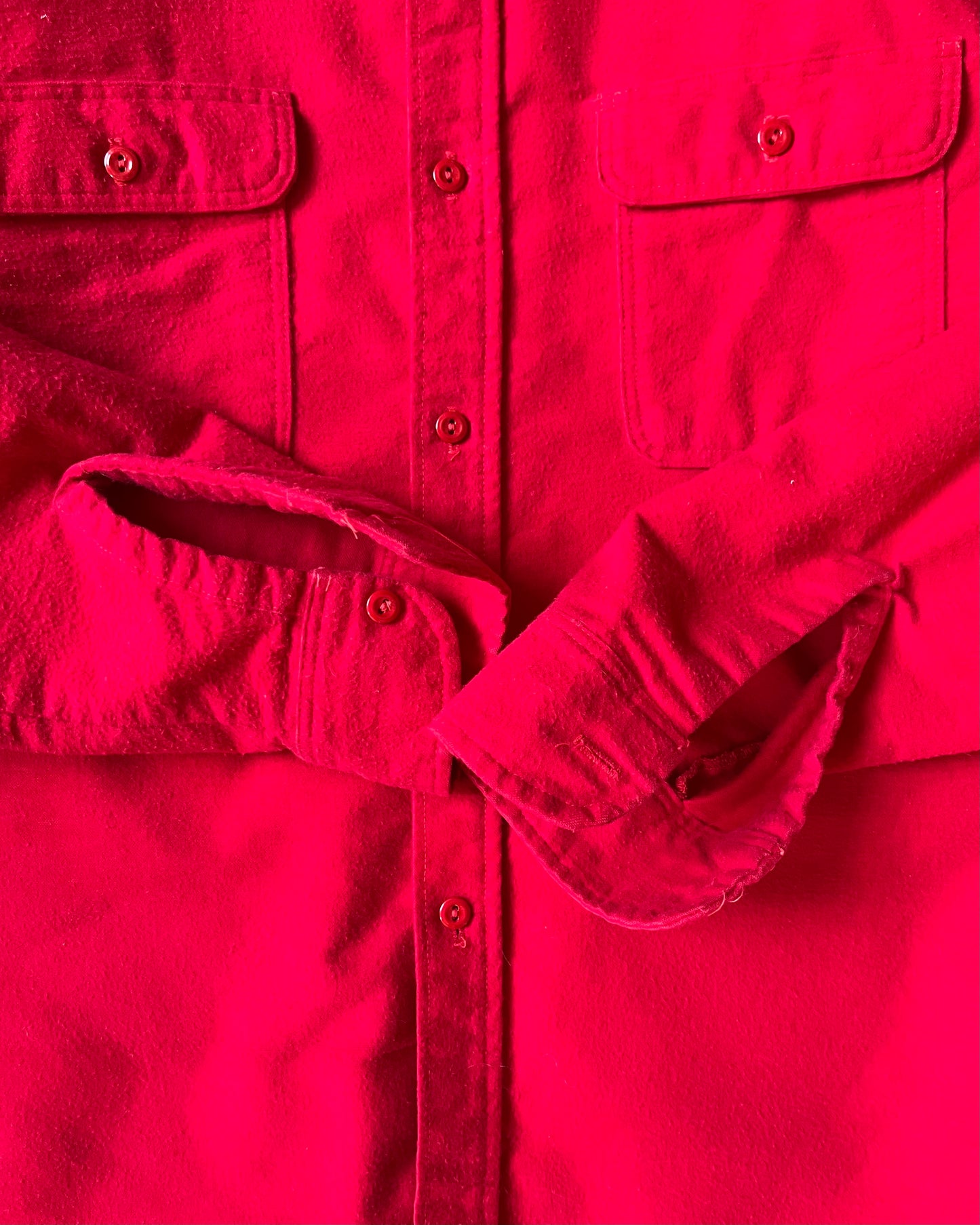1970s - Red Big Mac Chamois Shirt - M