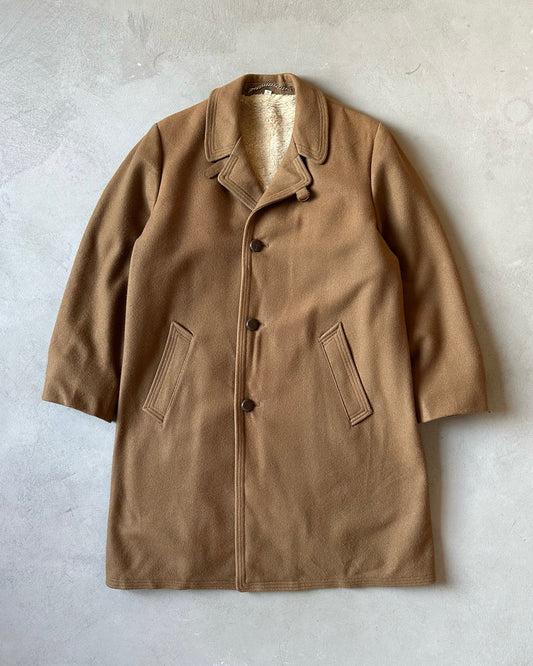 1980s - Brown Wool Coat - 40