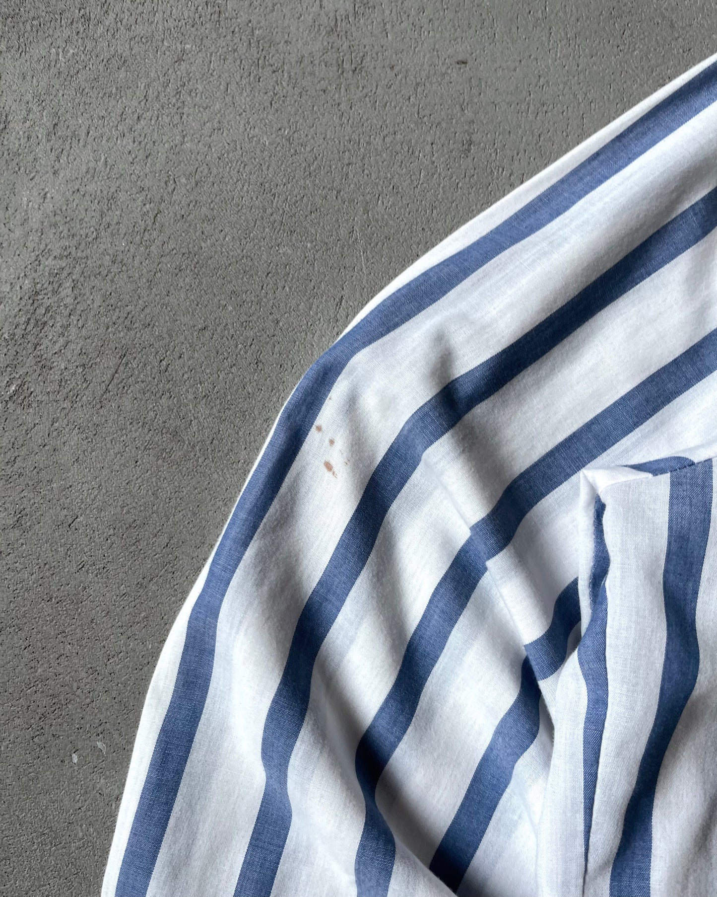 Années 90 - Chemise Western Rayée Blanc/Bleu - XL