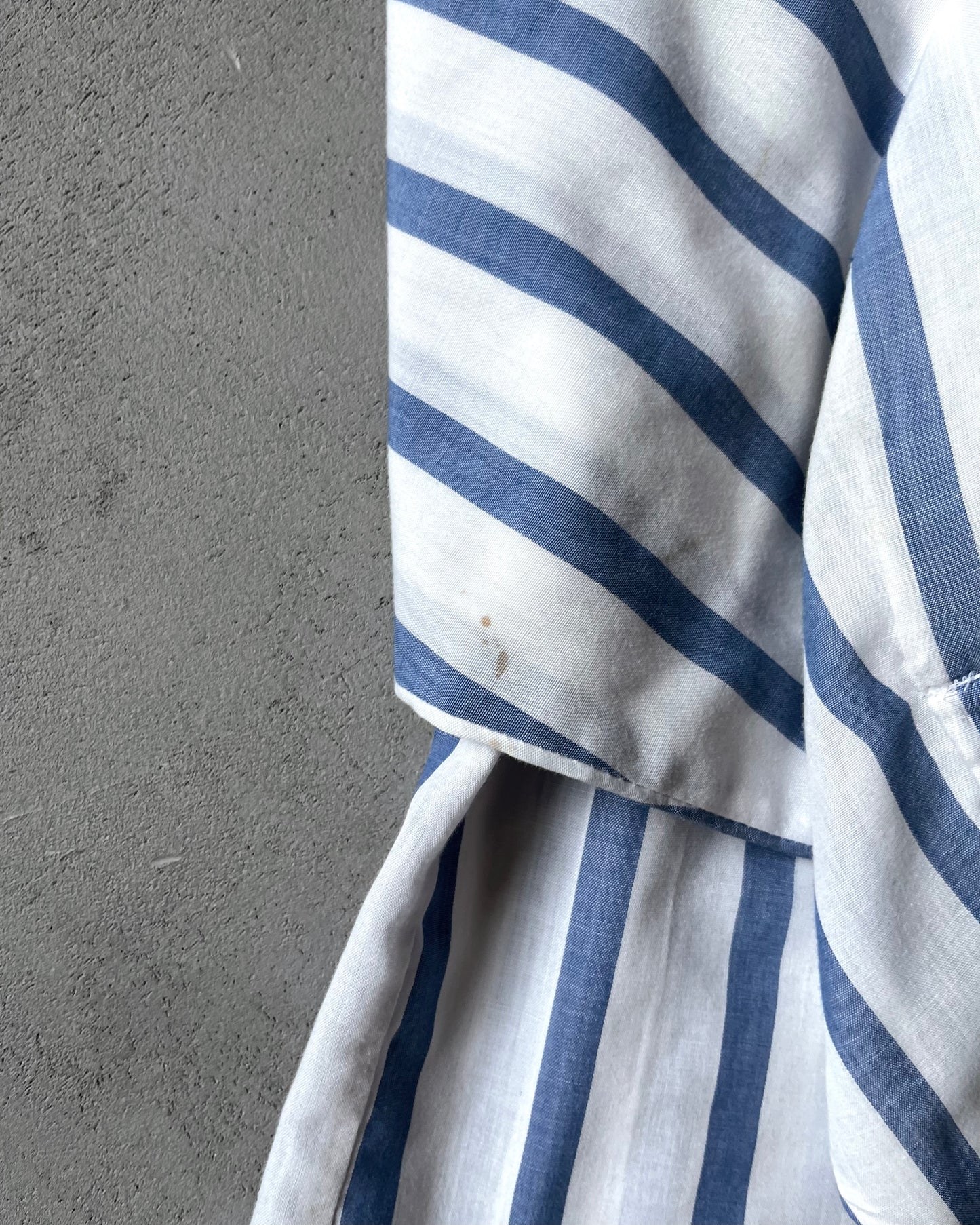 Années 90 - Chemise Western Rayée Blanc/Bleu - XL