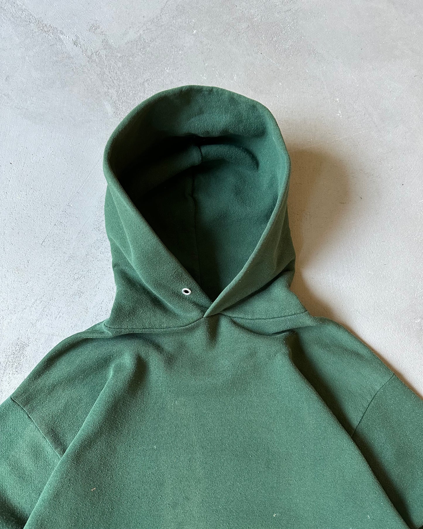 1990s - Forest Green Blank Hoodie - M/L