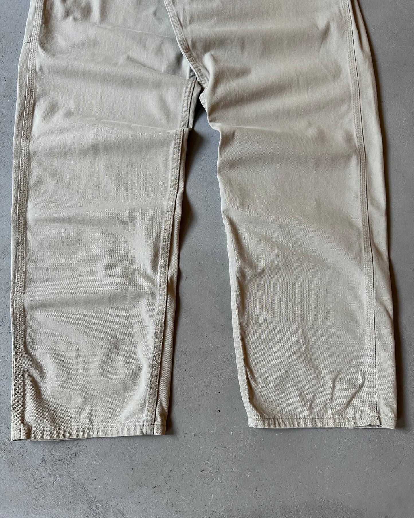 2000s - Tan LEE Dungarees Pants - 34x33