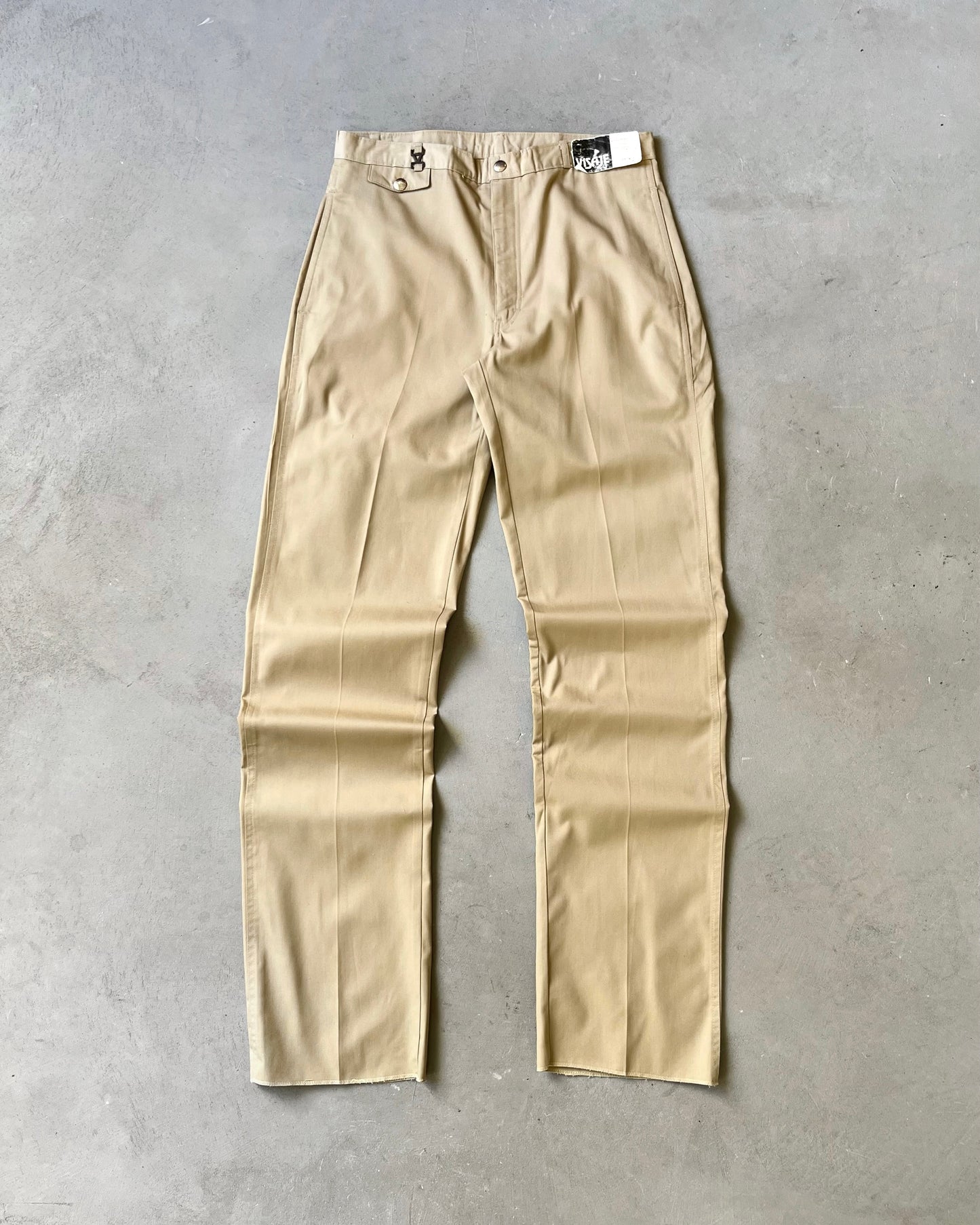 Années 1980 - Pantalon en sergé DSWT Beige Visaje - 30x35