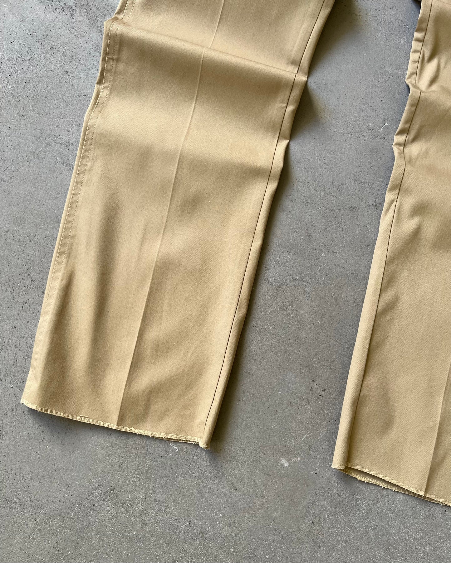Années 1980 - Pantalon en sergé DSWT Beige Visaje - 30x35