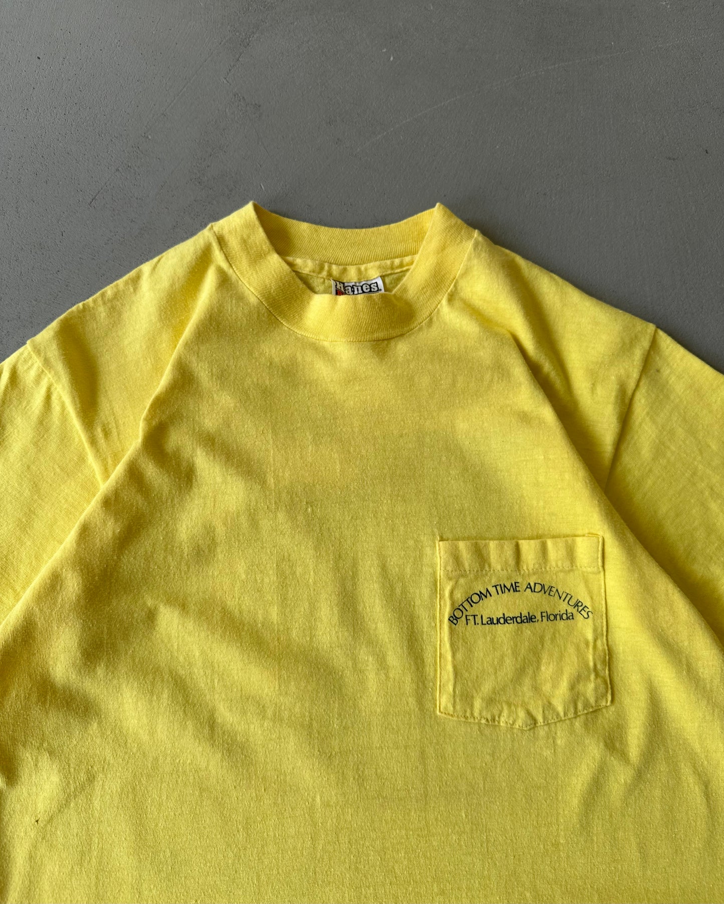 1980s - Yellow "Devil's Triangle" T-Shirt - S/M