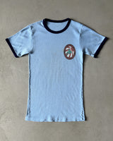 1970s - Blue/Navy Japan Ringer T-Shirt - XS