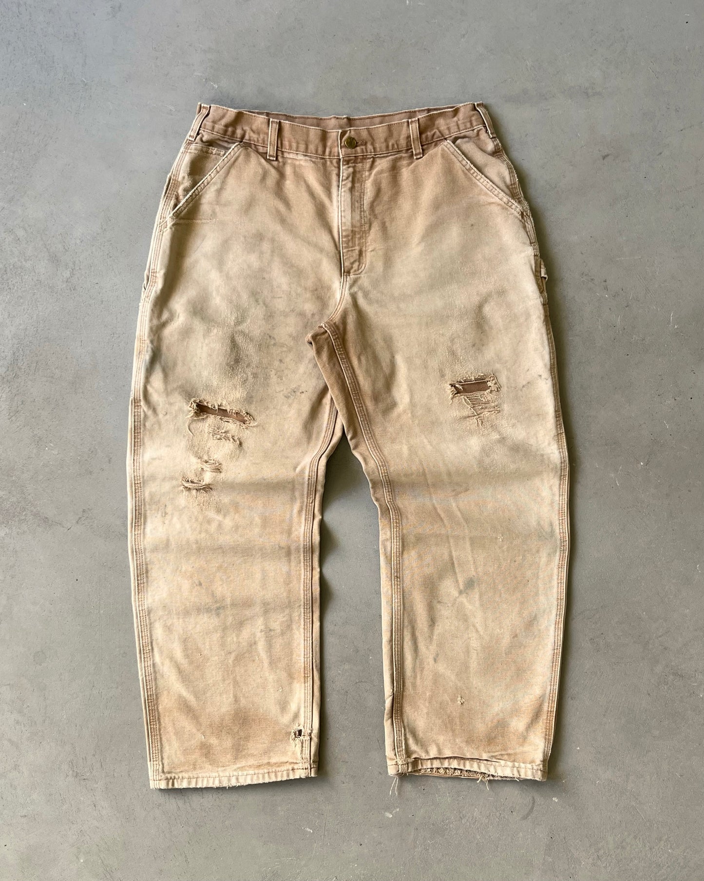 Années 2000 - Pantalon de travail Carhartt vieilli - 34x29