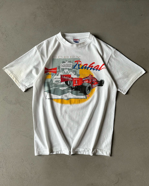1980s - White Bobby Rahal T-Shirt - M