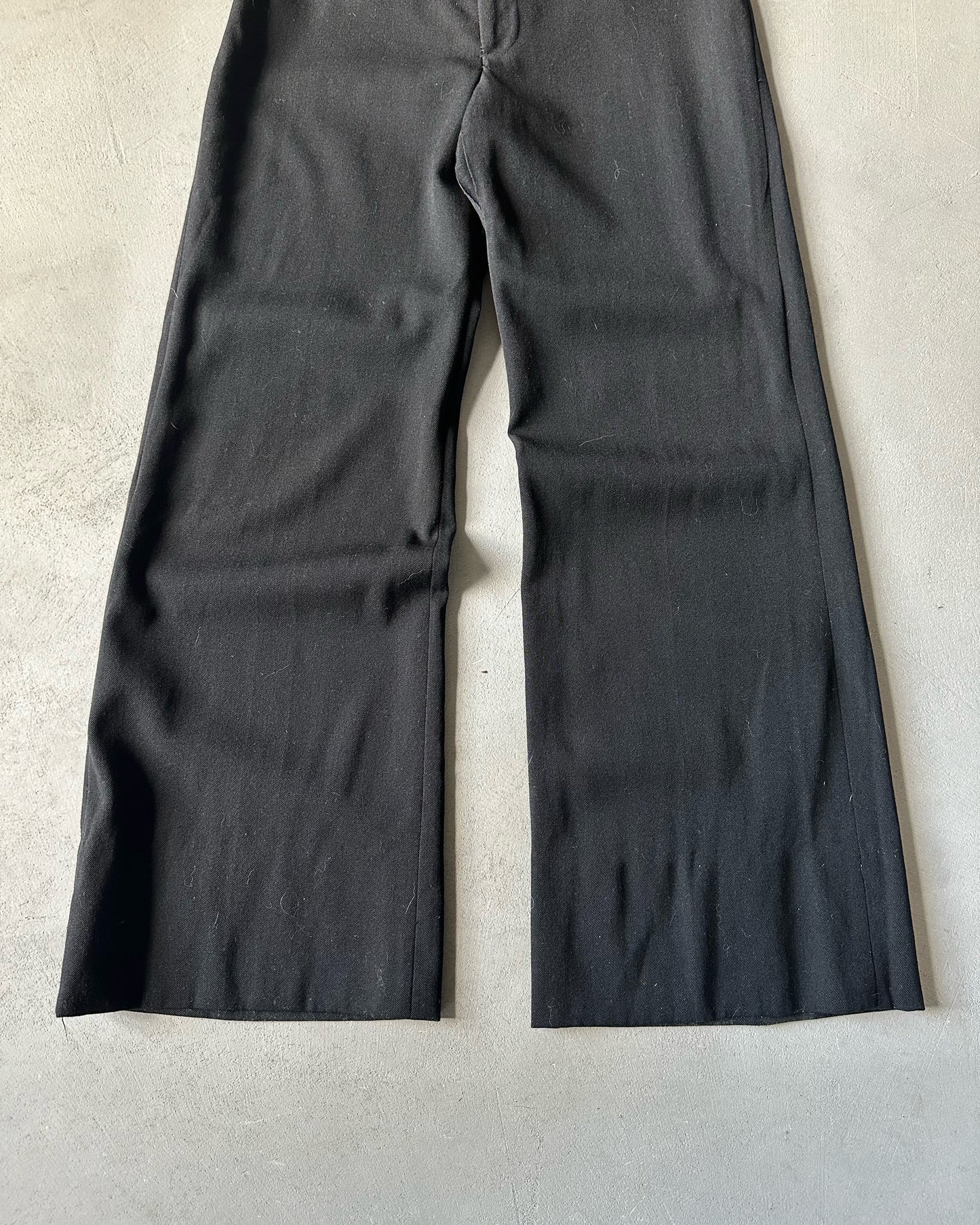 1970s - Black Women's Flare Trousers - 27x29