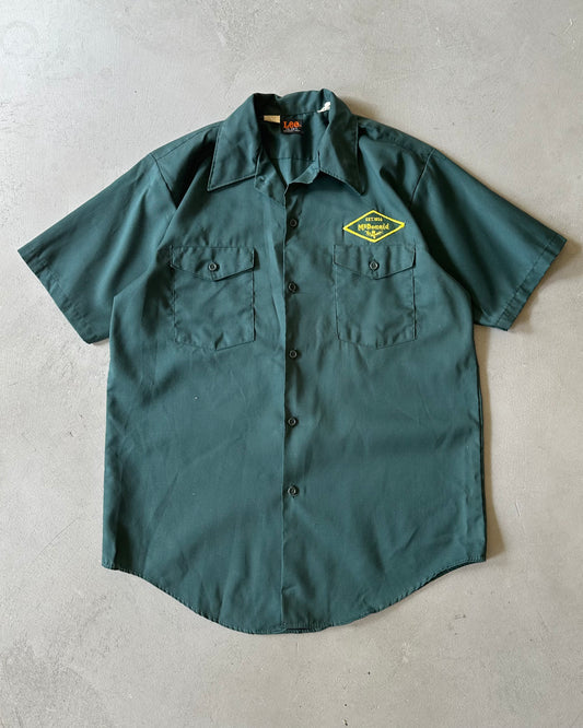 1970s - Green "Overweg HDWE." Chainstitch LEE Shirt - M/L