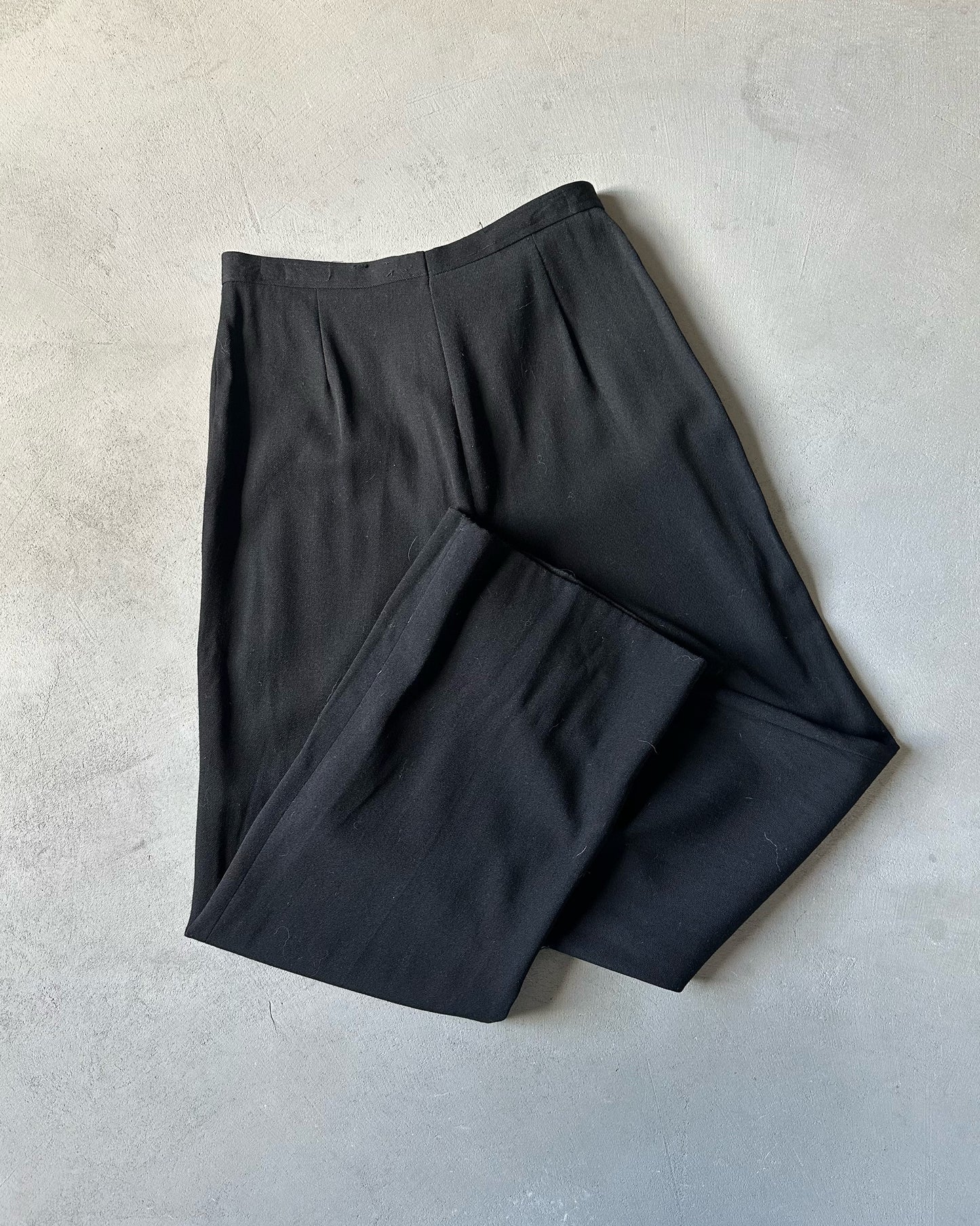 1970s - Black Women's Flare Trousers - 27x29