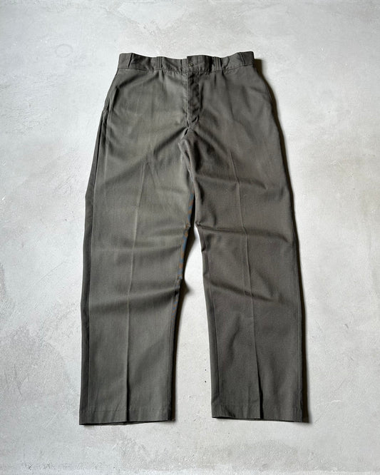 1970s - Dark Brown Work Pants - 36x33