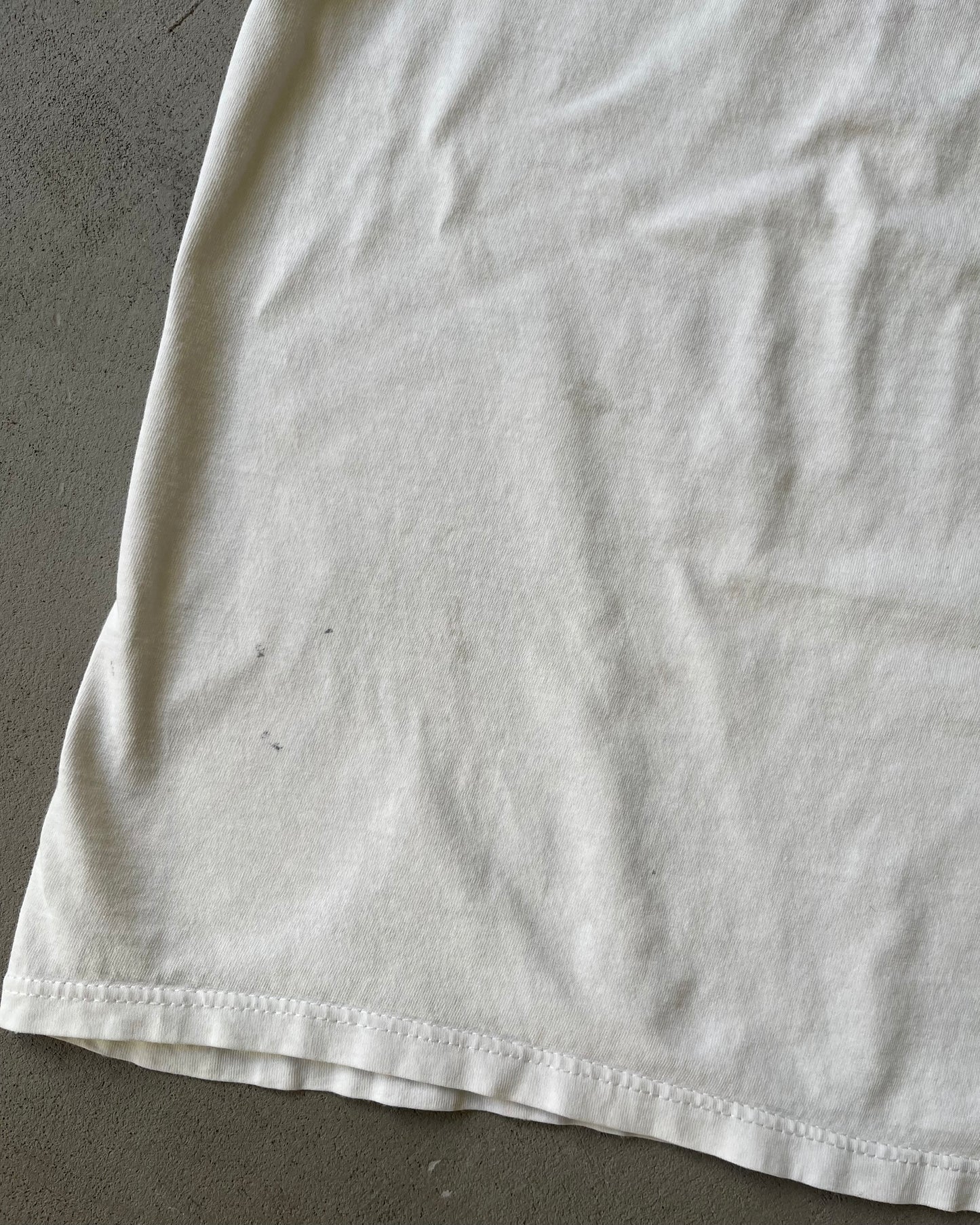 Années 90 - T-shirt en détresse Alumnus Marine Blanc - S