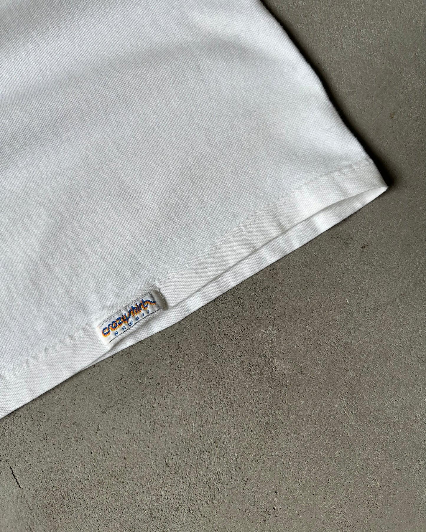 1980s - Distressed White "Surf Team" T-Shirt - S