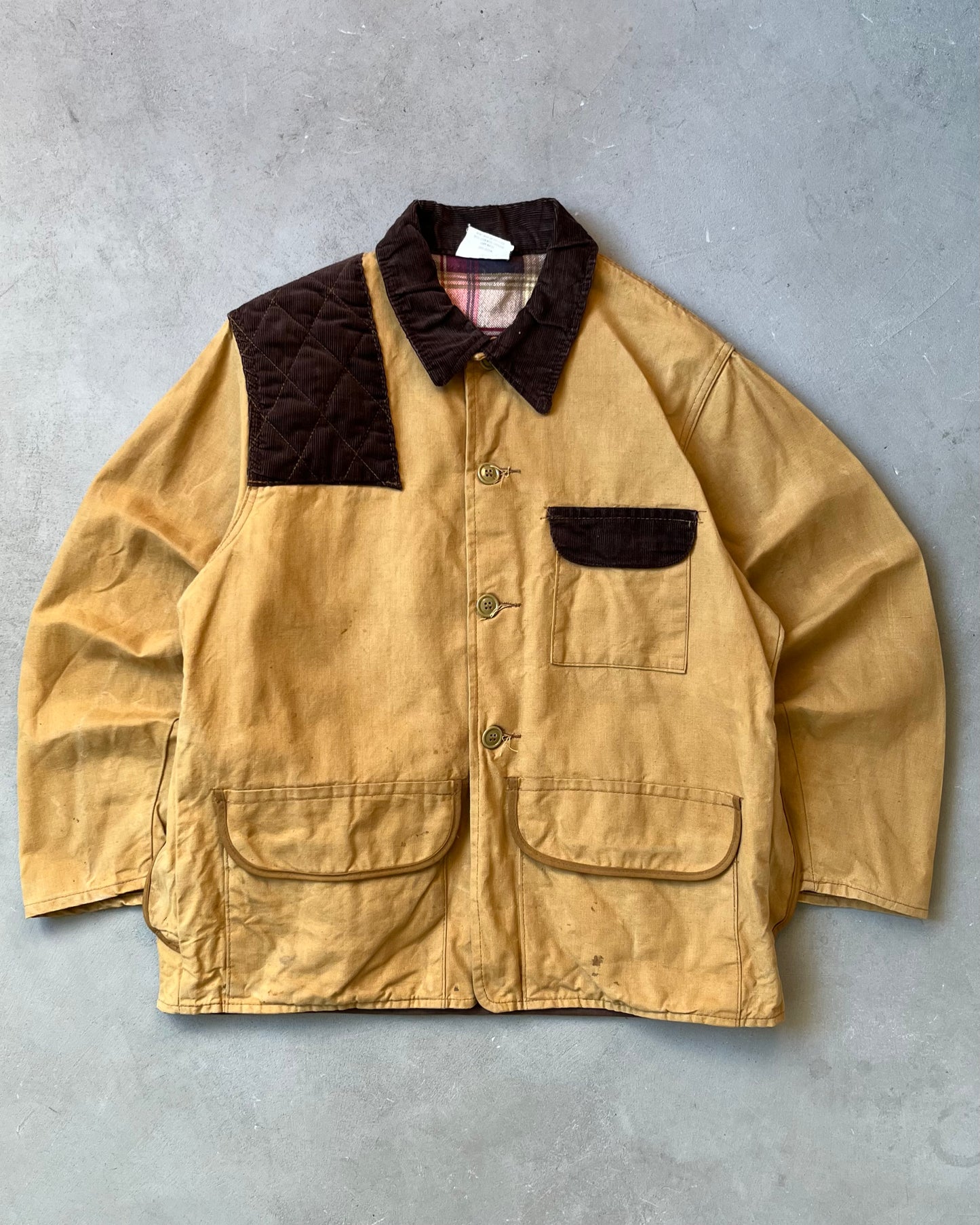 Années 1970 - Veste de chasse à tête de canard rouge - M
