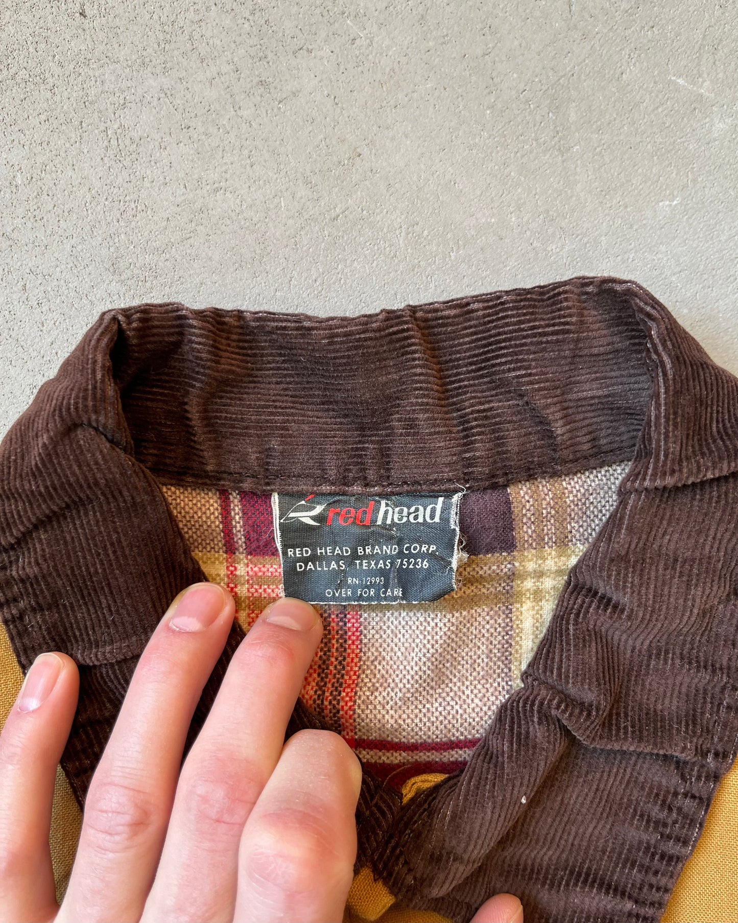 Années 1970 - Veste de chasse à tête de canard rouge - M
