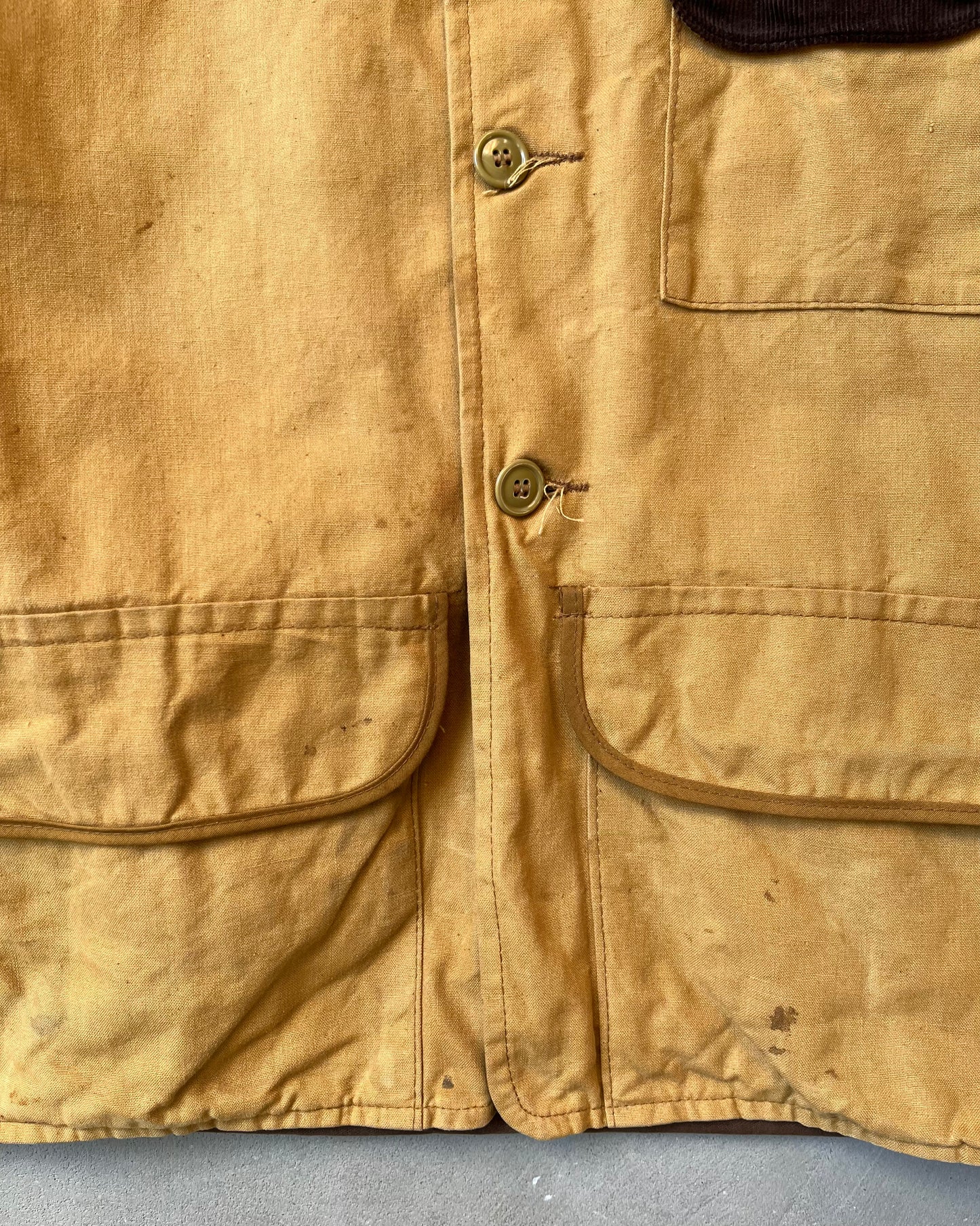Années 1970 - Veste de chasse à tête de canard rouge - M