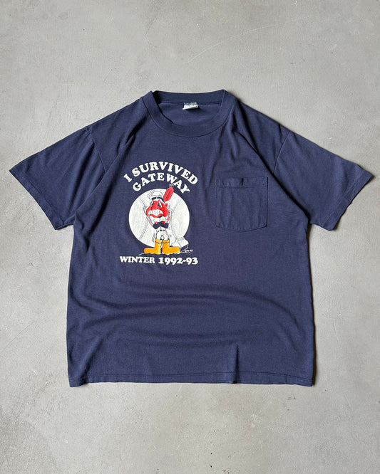 1990s - Navy "Gateway" T-Shirt - M
