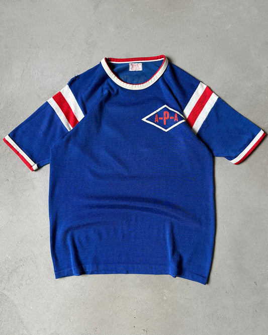 1960s - Distressed Blue/Red ANDY Jersey - L