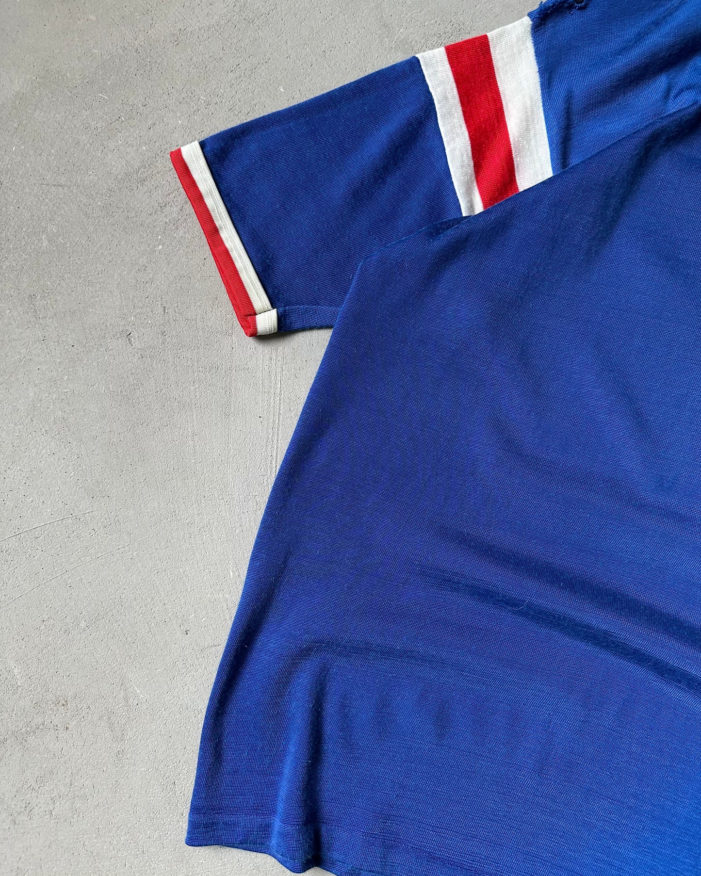 1960s - Distressed Blue/Red ANDY Jersey - L