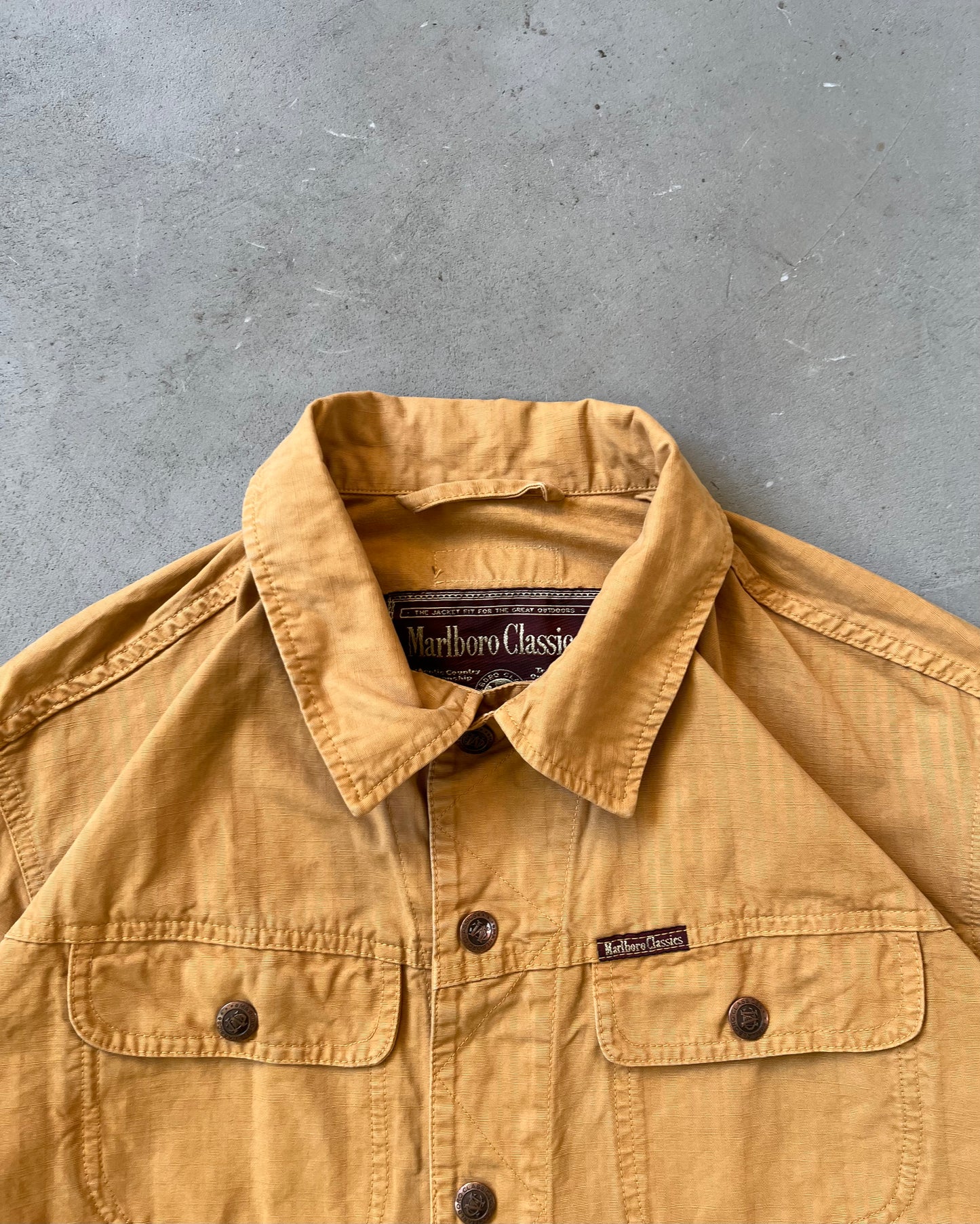 Années 90 - Veste Trucker Marlboro Orange Clair - XL