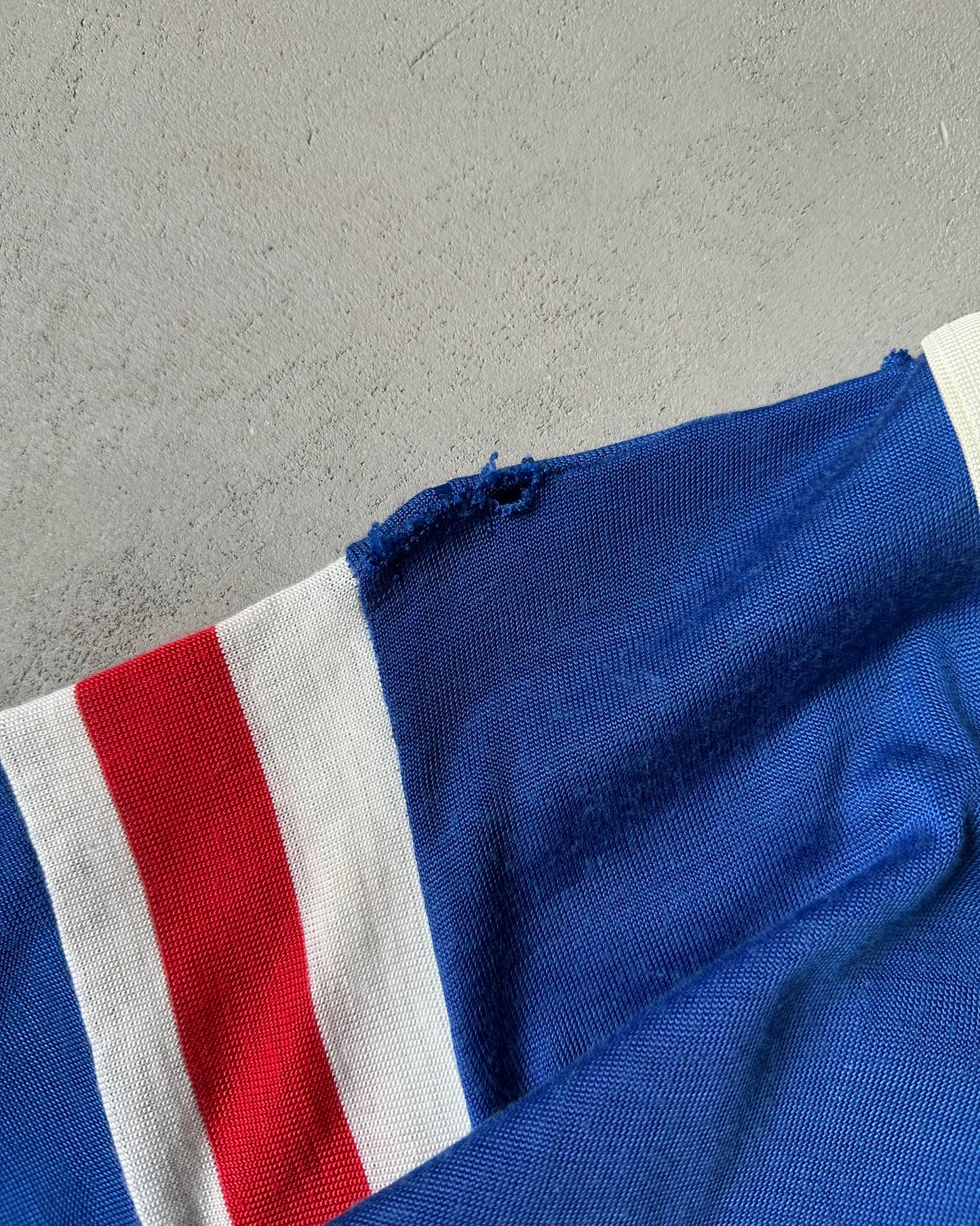 1960s - Distressed Blue/Red ANDY Jersey - L