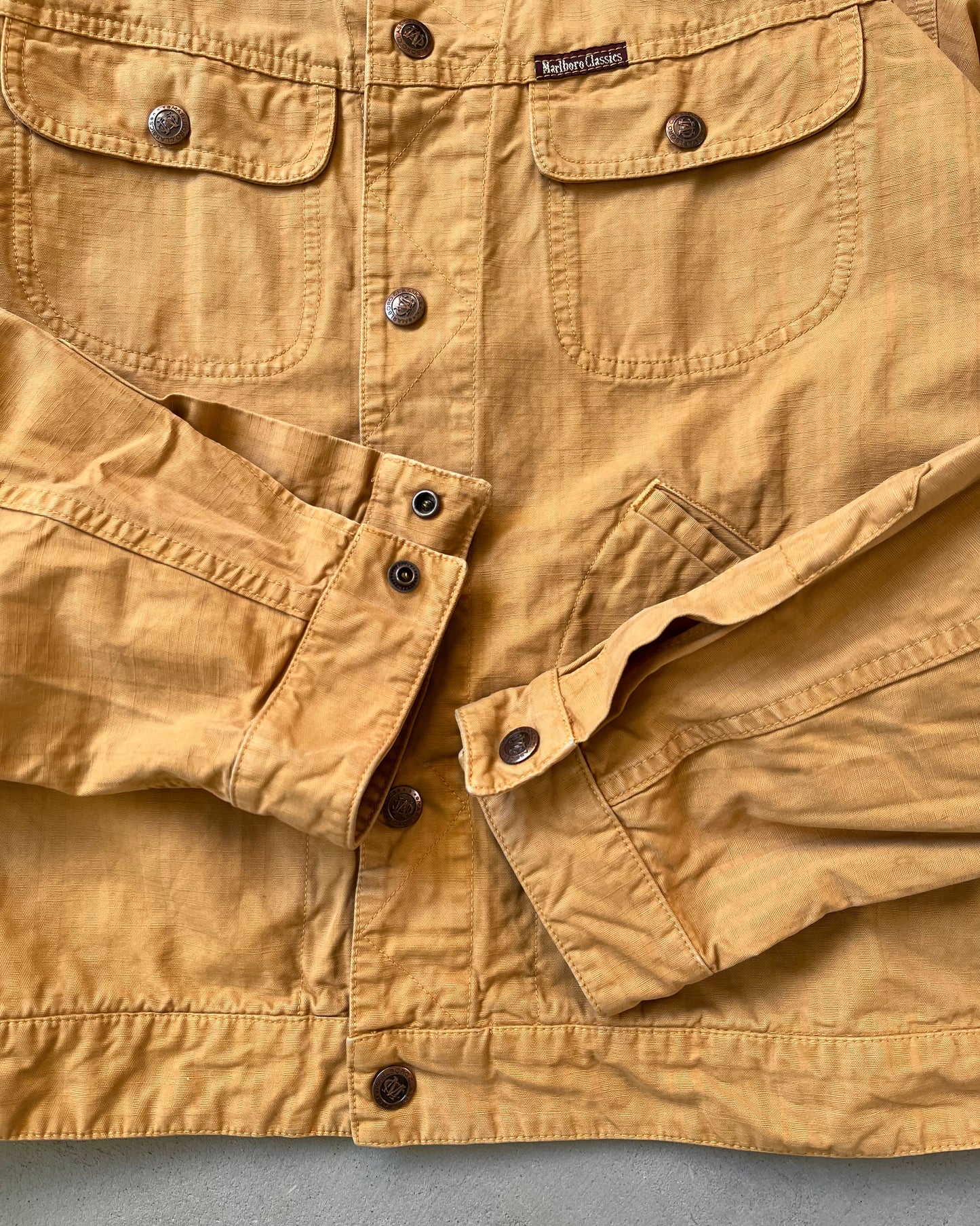 Années 90 - Veste Trucker Marlboro Orange Clair - XL
