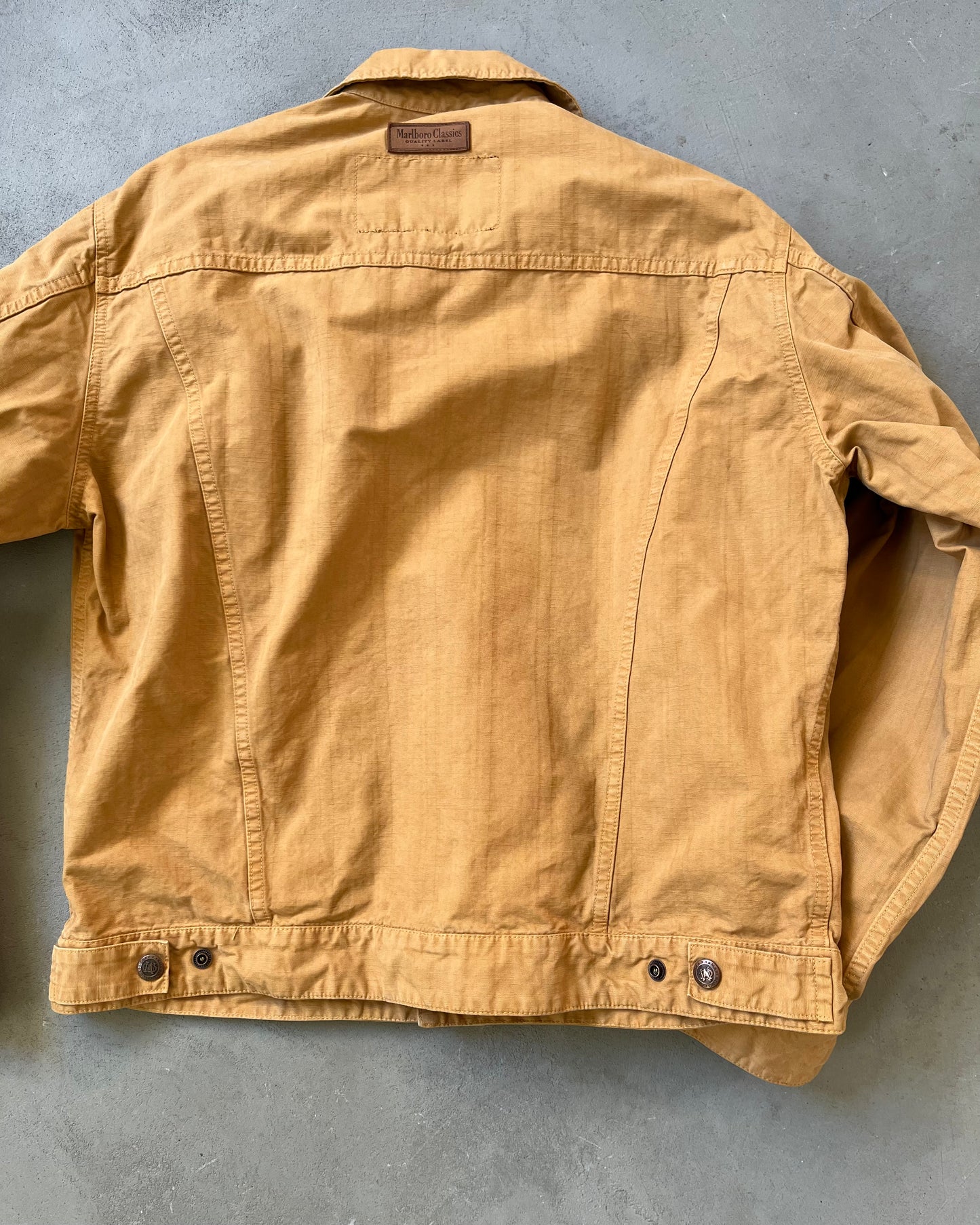 Années 90 - Veste Trucker Marlboro Orange Clair - XL