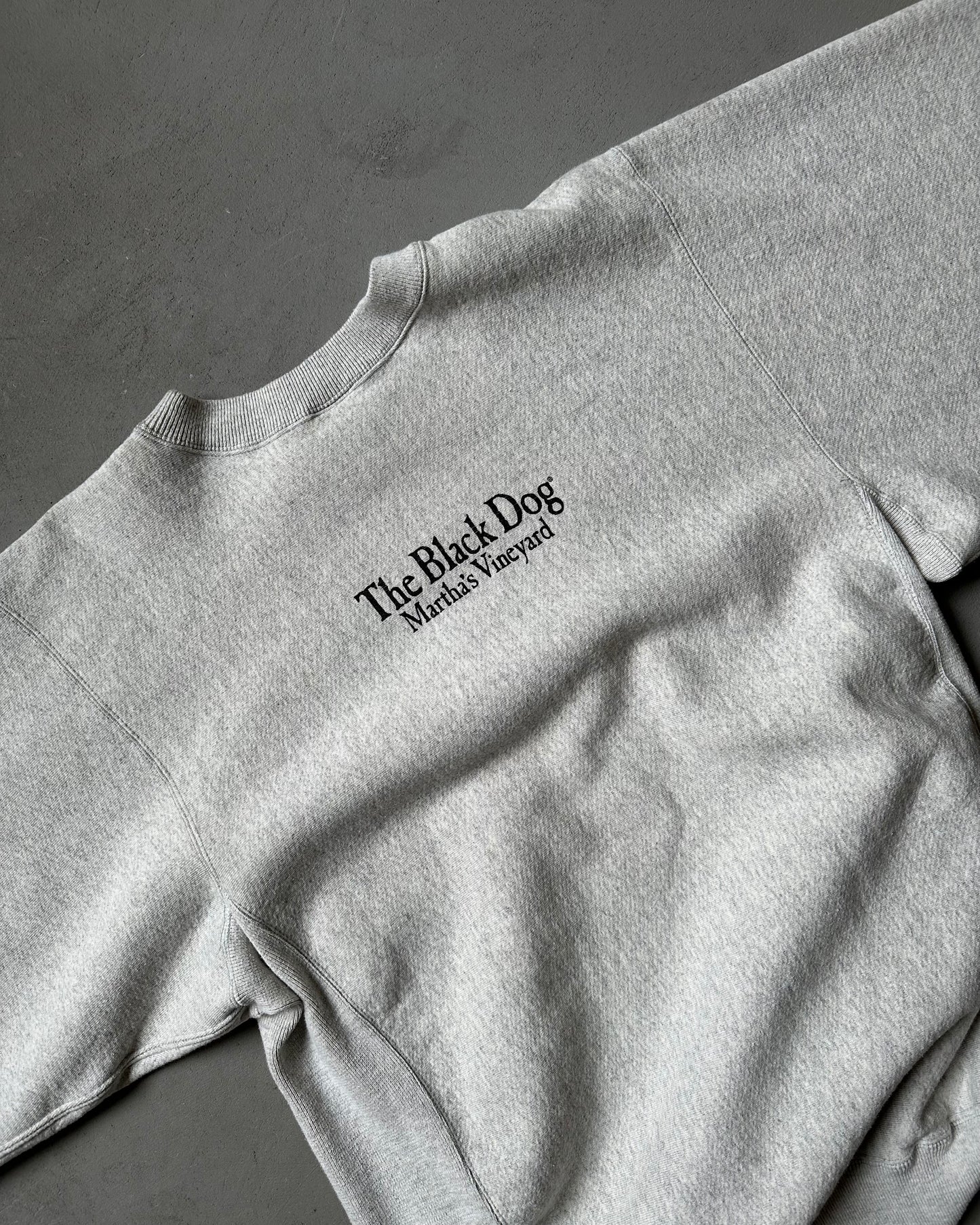 1990s - Grey Black Dog Heavyweight Crewneck - XL/XXL