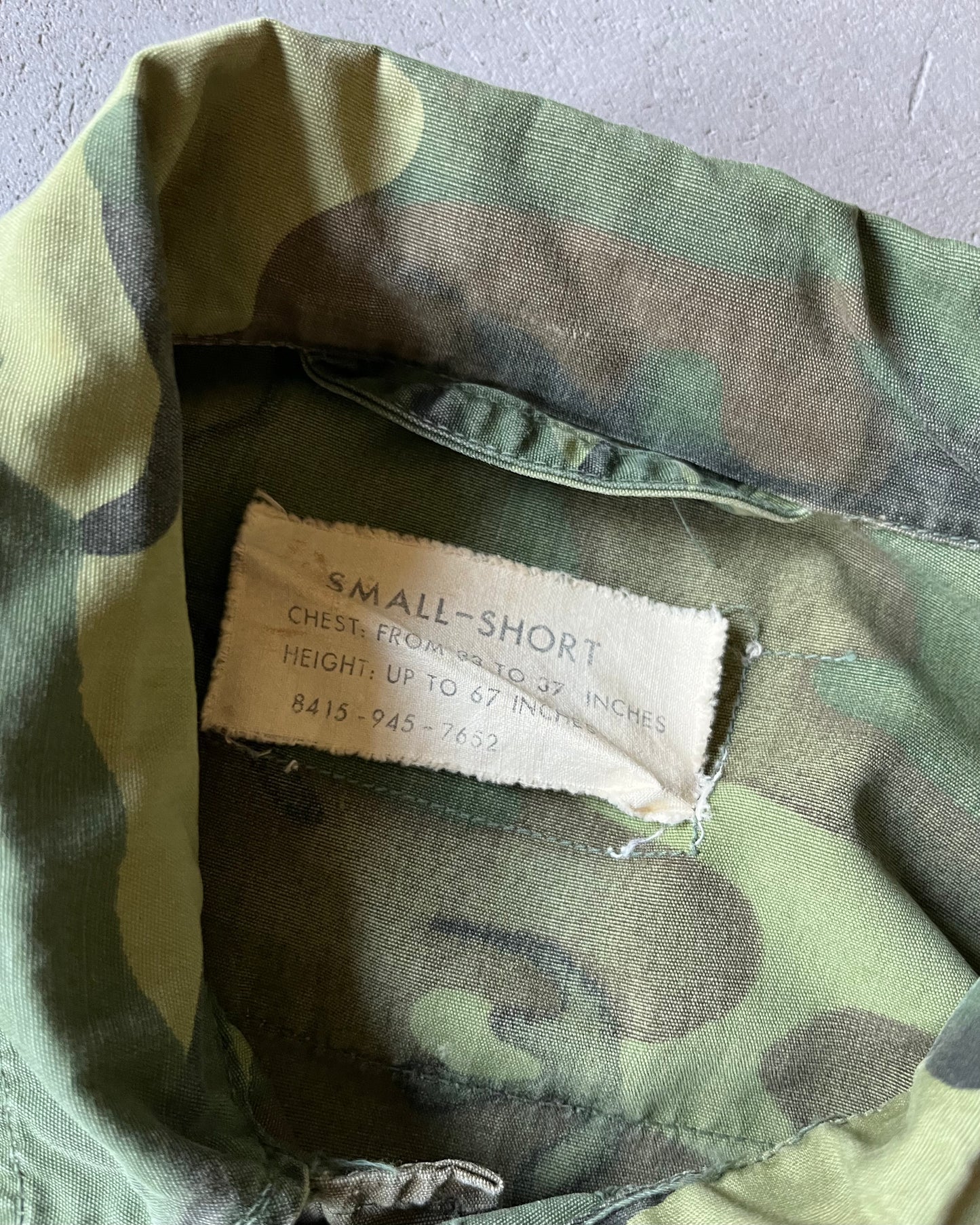 1970s - Distressed Camo Jungle Overshirt - S