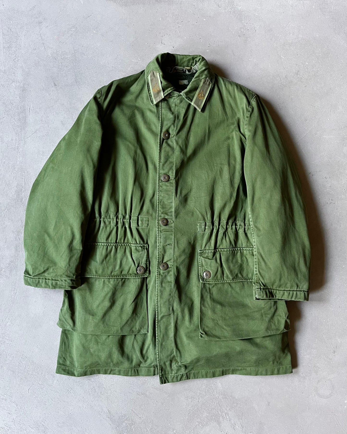 1970s - Green Swedish Military Lined Parka - L