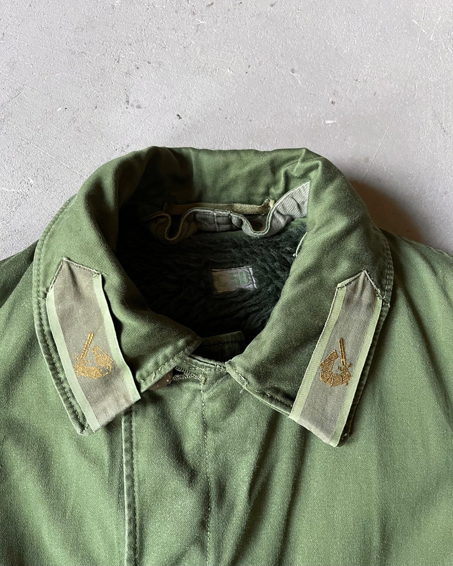 1970s - Green Swedish Military Lined Parka - L