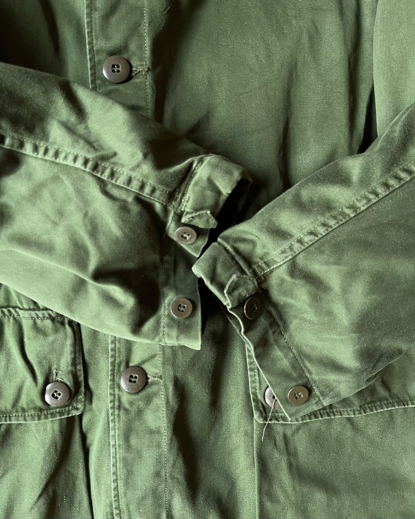 1970s - Green Swedish Military Lined Parka - L