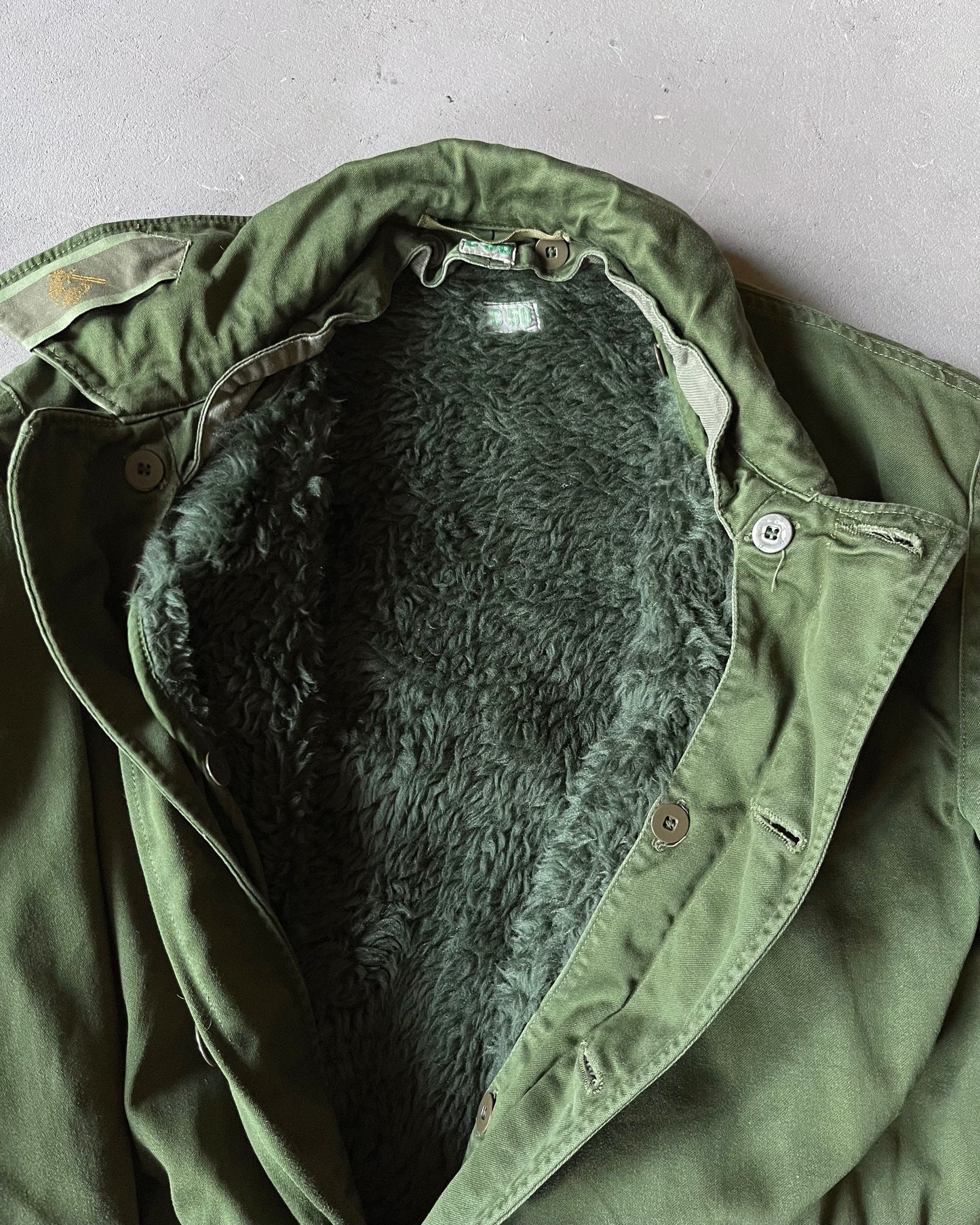 1970s - Green Swedish Military Lined Parka - L
