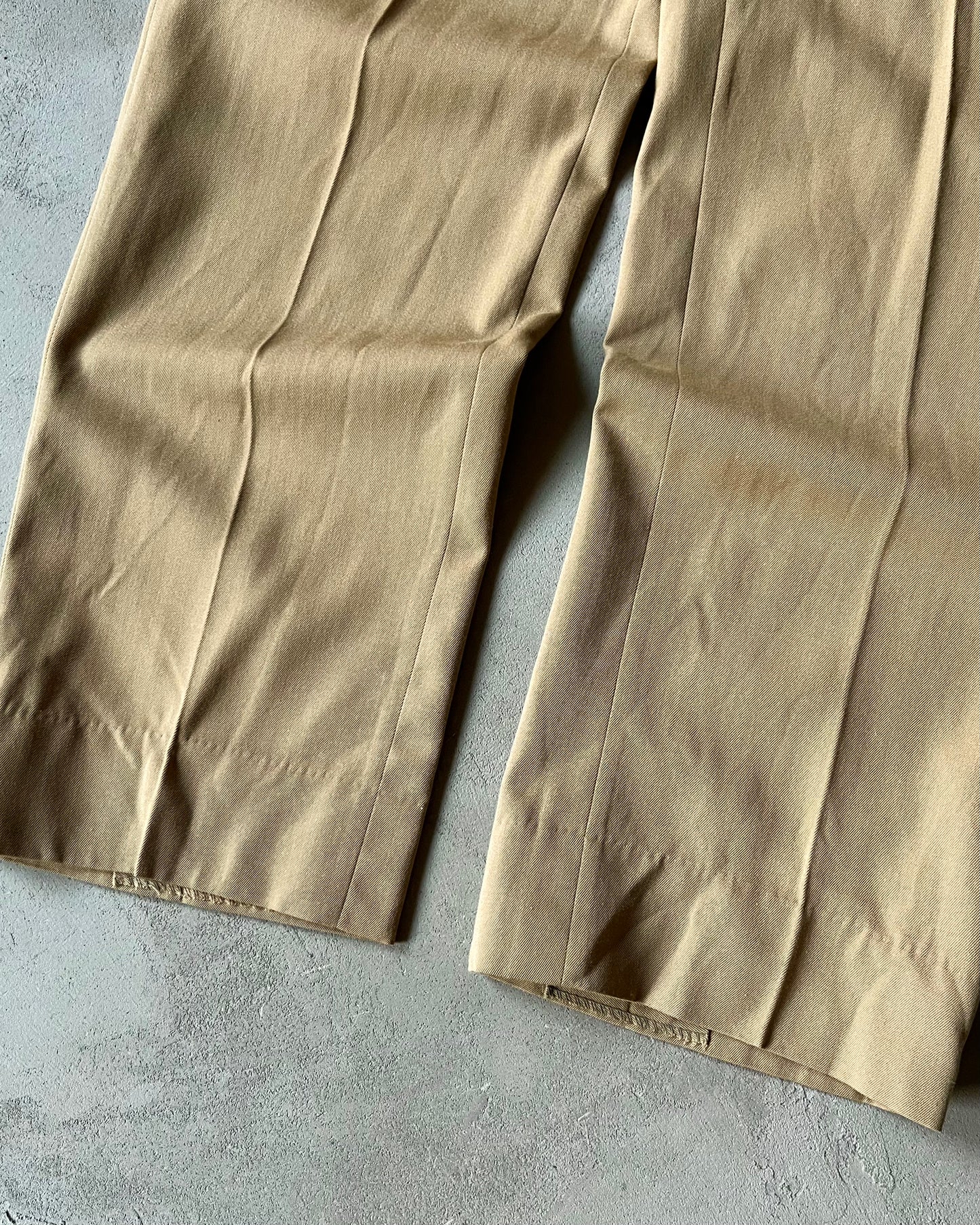Années 1950 - Pantalon militaire en laine beige - 29x32