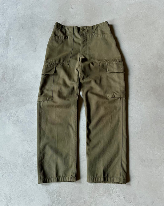 1980s - Dark Green Military Fatigue Pants - 28x29