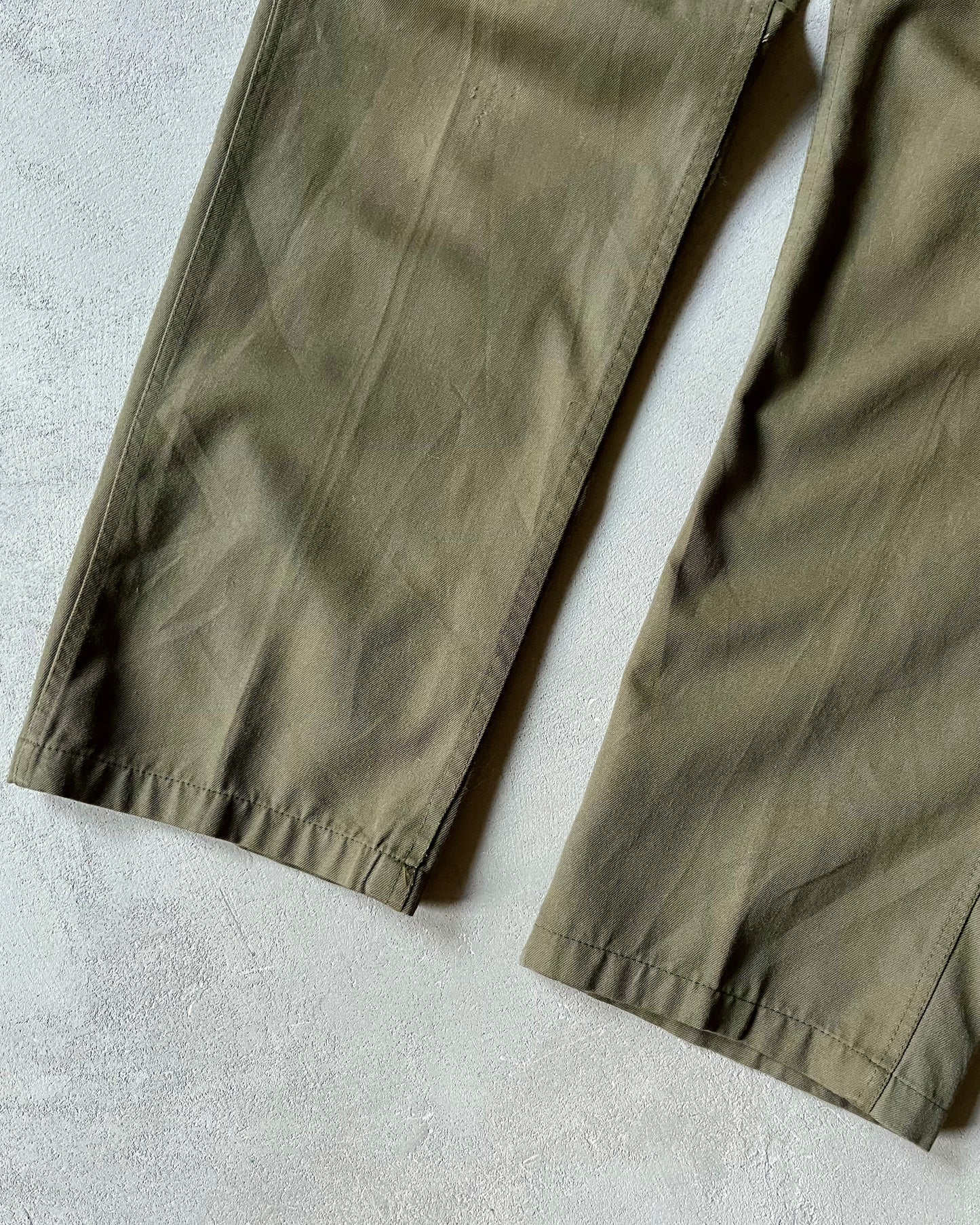1980s - Dark Green Military Fatigue Pants - 28x29