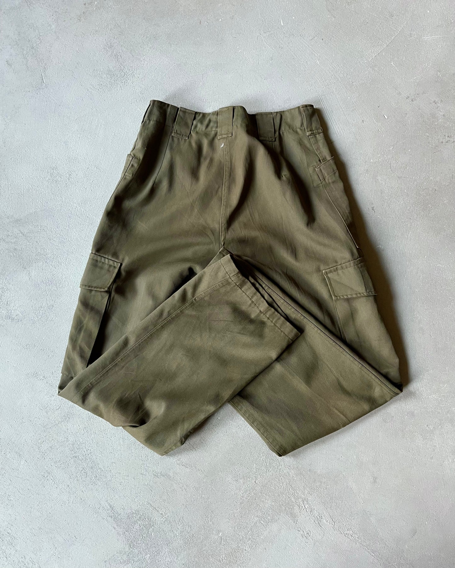 1980s - Dark Green Military Fatigue Pants - 28x29