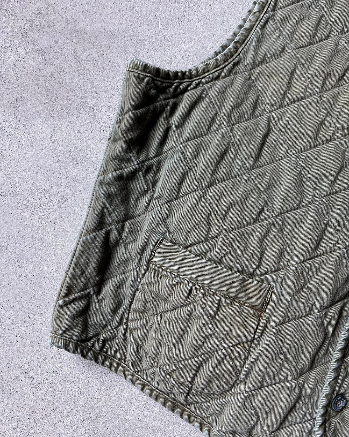 Années 90 - Gilet matelassé vert Eddie Bauer - XL