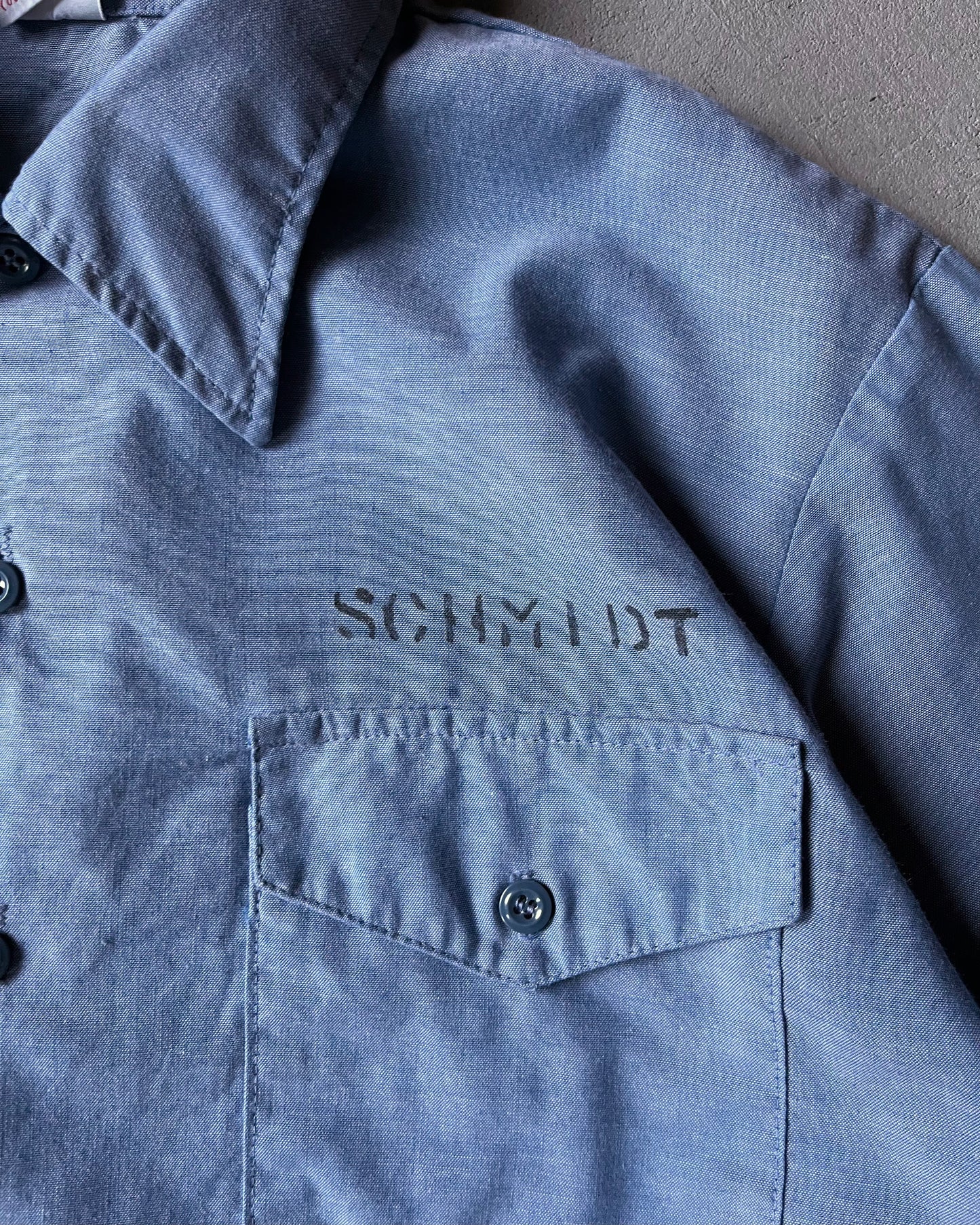 Années 70 - Chemise en chambray Blue SeaFarer - L