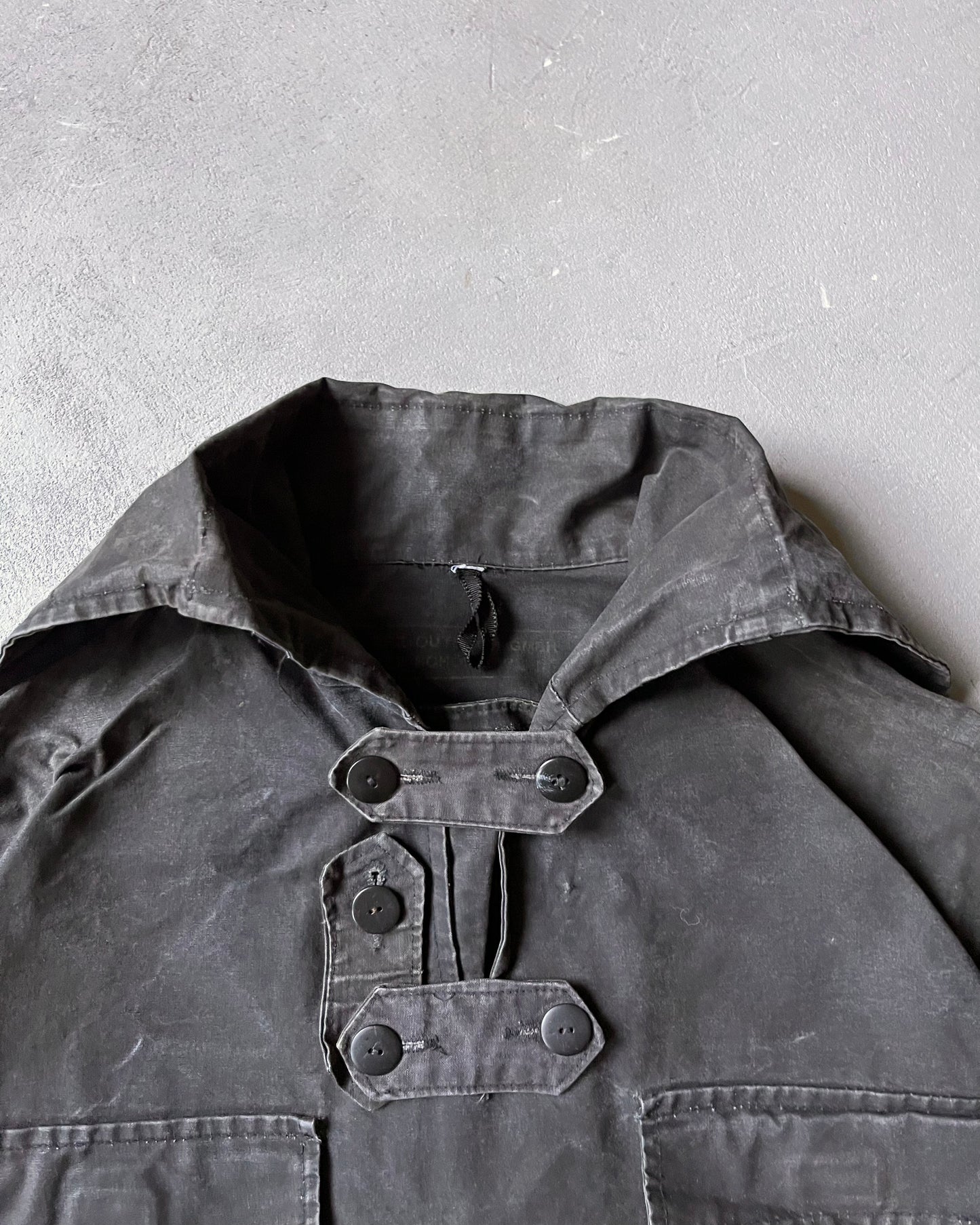 Années 90 - Blouse de marin noire vieillie - S