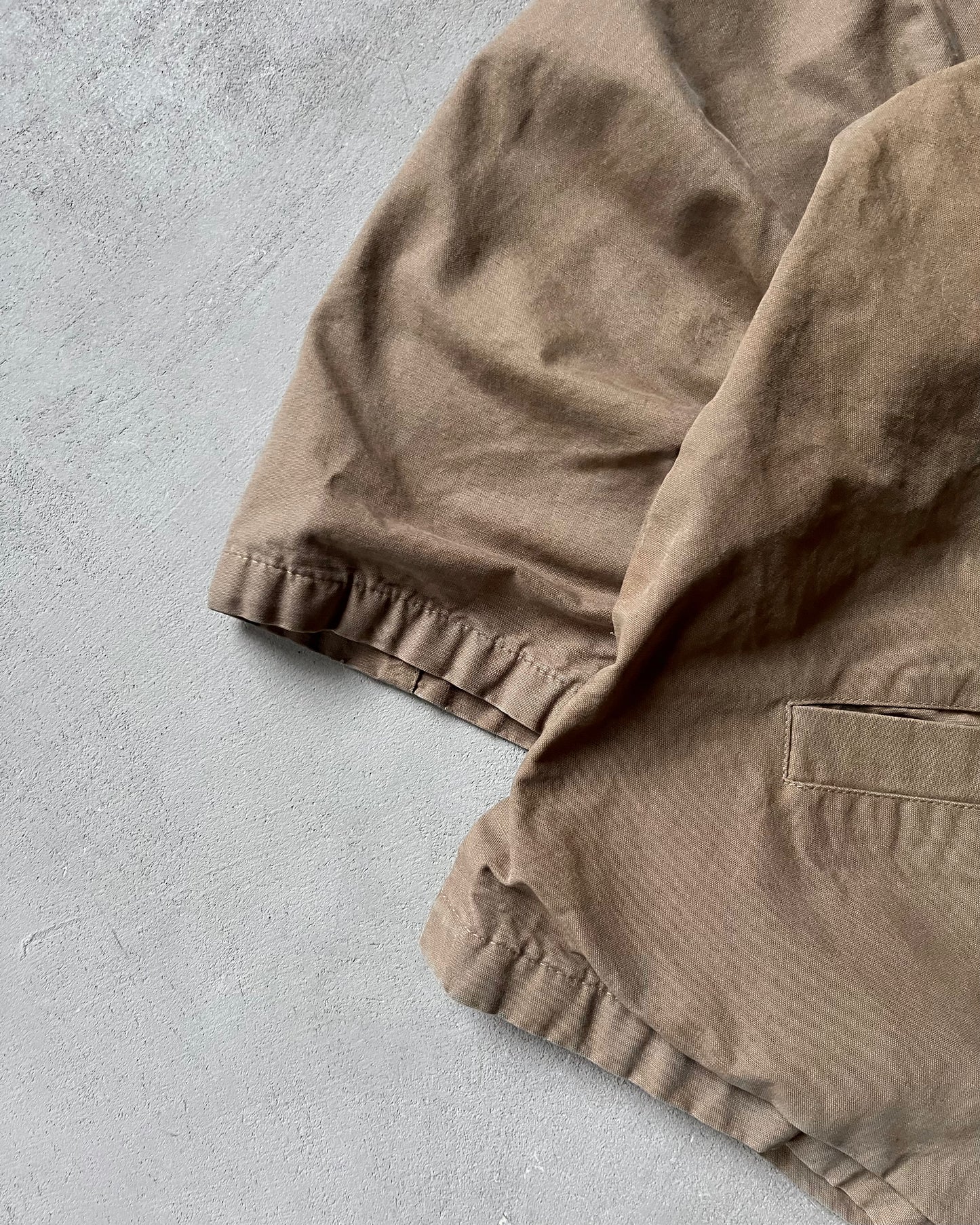 Années 90 - Veste de travail Marlboro marron chiné - XL